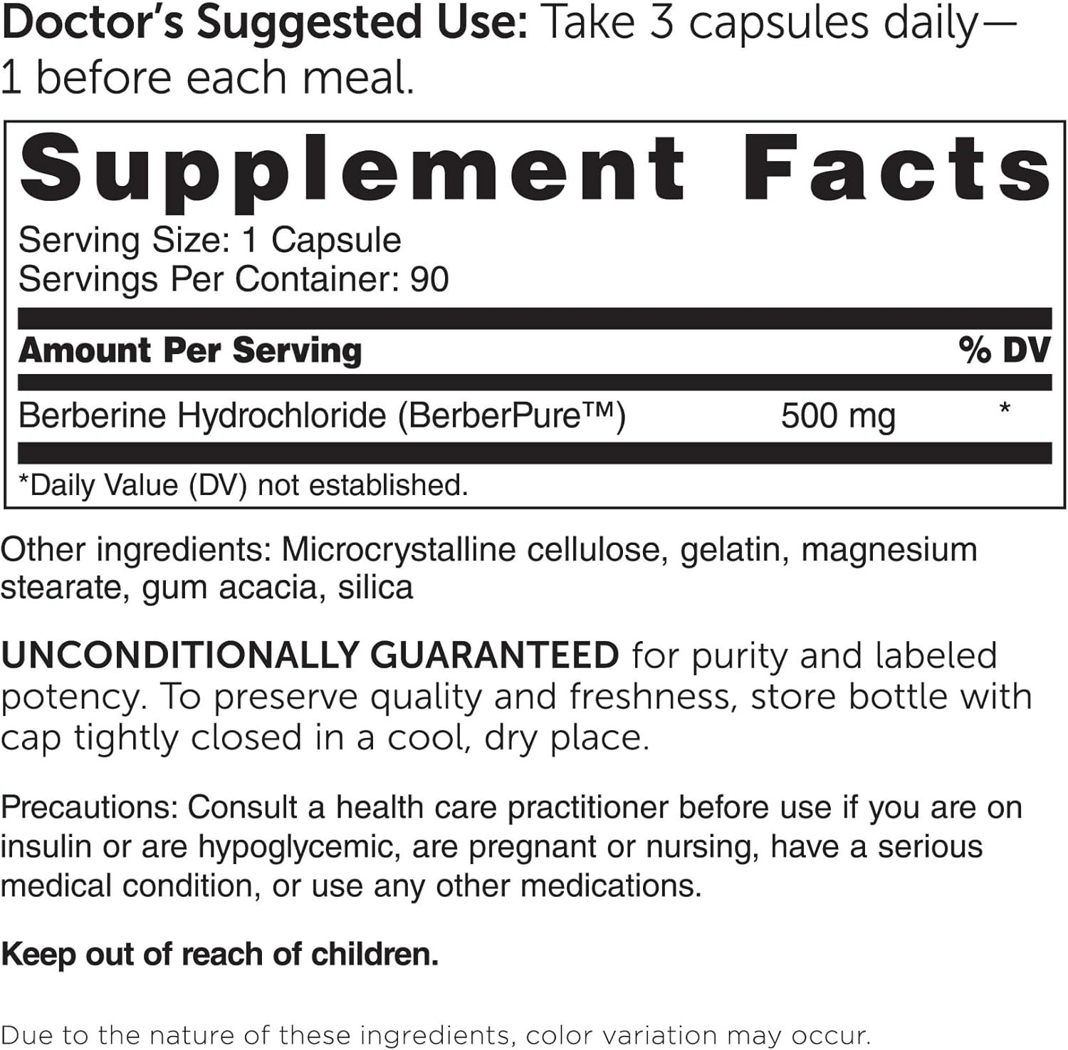 Dr. Whitaker Clinical Grade Berberine | 1,500mg Per Daily Serving | 30 Day Supply - Image 3