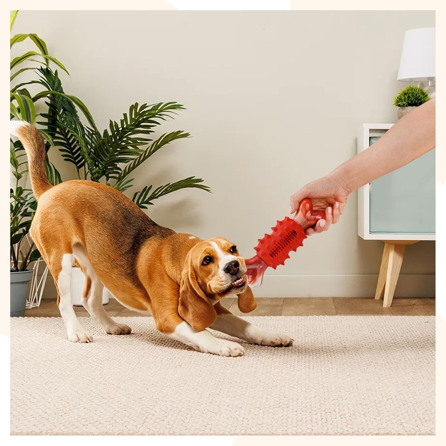 Dog Toys for Aggressive Chewers, Tough Indestructible Dog Chew Toys, Durable Nylon & Rubber Dog Toys for Large Medium Breed, Interactive Dog Toy for Teething, Bone Shape - Image 8