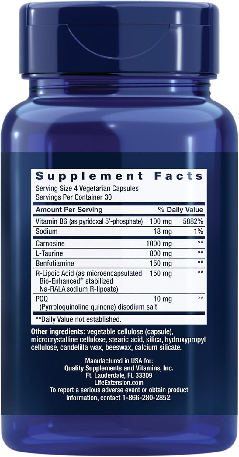 Life Extension Mitochondrial Energy Optimizer with PQQ – For Heart & Brain Health, Energy Management and Anti-Aging - Gluten-Free, Non-GMO, Vegetarian – 120 Capsules - Image 3