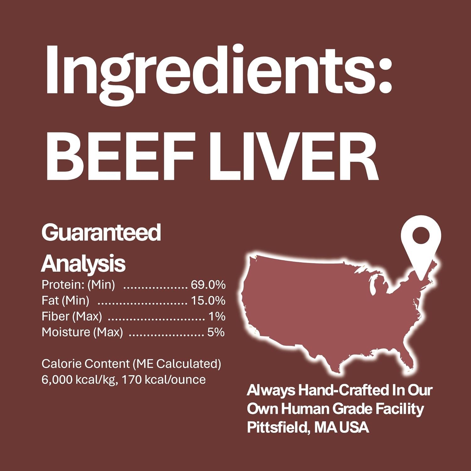 Whole Life Pet Just One Freeze Dried Beef Liver Dog Treats, Single Ingredient Dog Food Topper, Human-Grade Liver Treats, Healthy Training Treats - High Protein, Made in USA - 4 Ounce (Pack of 1) - Image 7