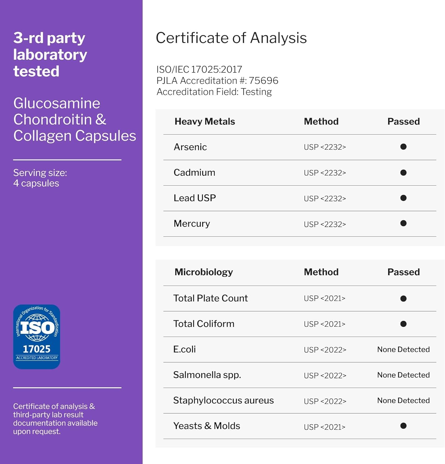 Glucosamine Chondroitin MSM Capsules - Joint Support Supplement for Adults, 2800 mg Triple Strength Vitamins: Glucosamine HCL, Chondroitin Sulfate with OptiMSM - Reduces Joint Discomfort, 120 Capsules - Image 7