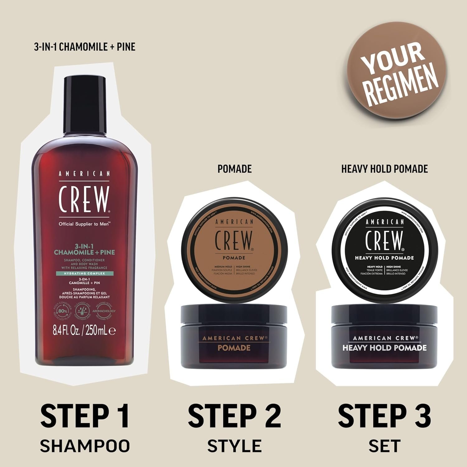 American Crew Men's Hair Gel, Light Hold, Non-Flaking Styling Gel, 13.1 Fl Oz - Image 7