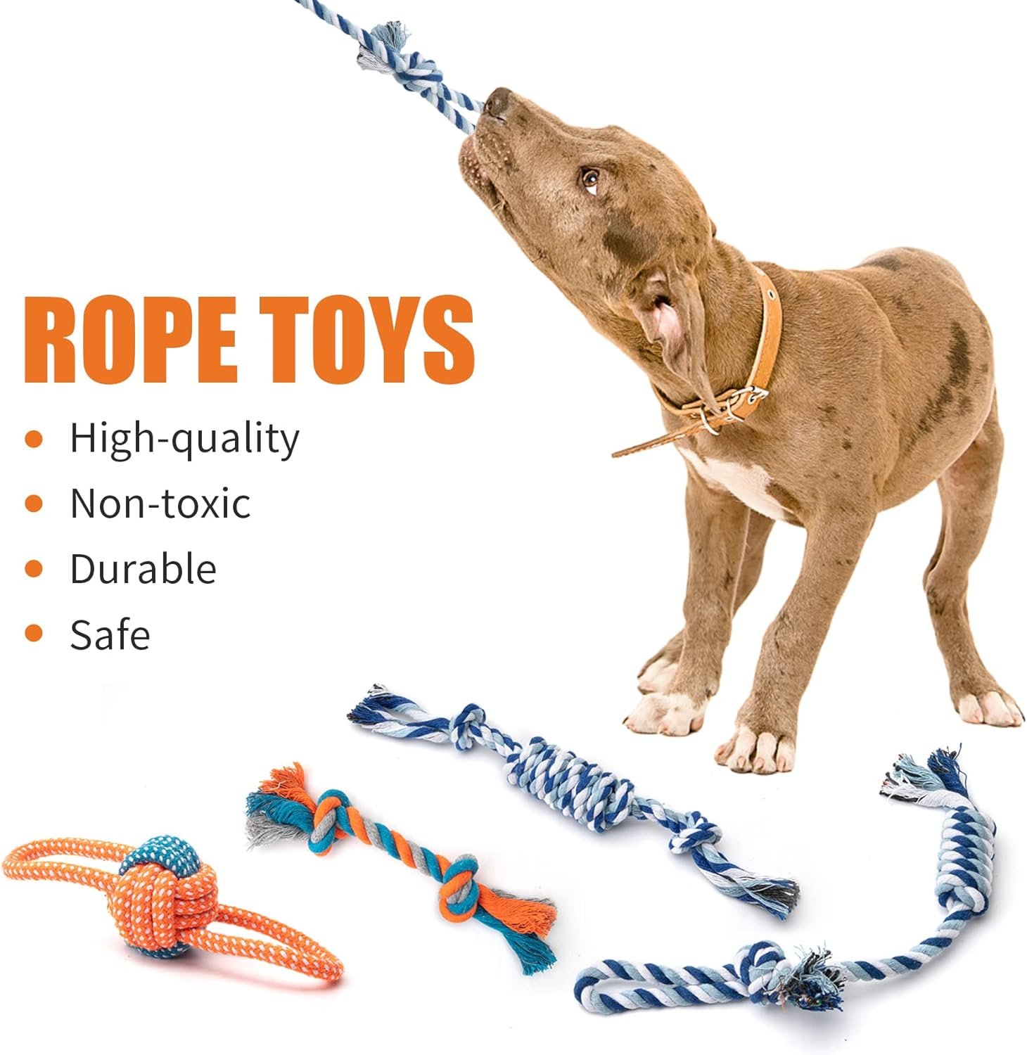 Toozey 12 Pack Puppy Teething Toys for Small Dogs - Plush Squeaky & Rope Chew Set Bundle, Safe Durable and Non-Toxic for Interactive Play and Dental Health - Image 4