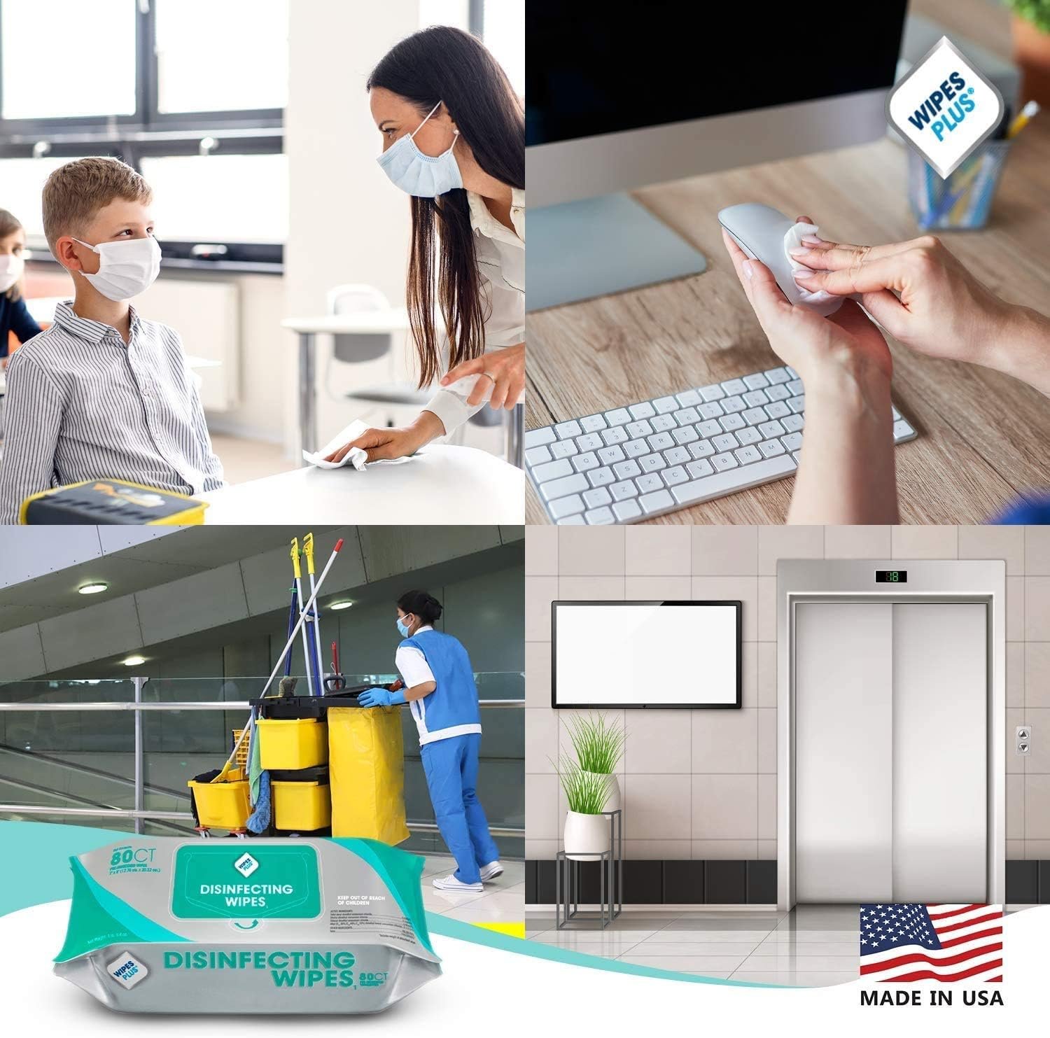 Disinfecting Wipes - Industrial Strength Sanitizing Wipes - Pack of 80 Disinfectant Wipes - Made in the USA - Image 7