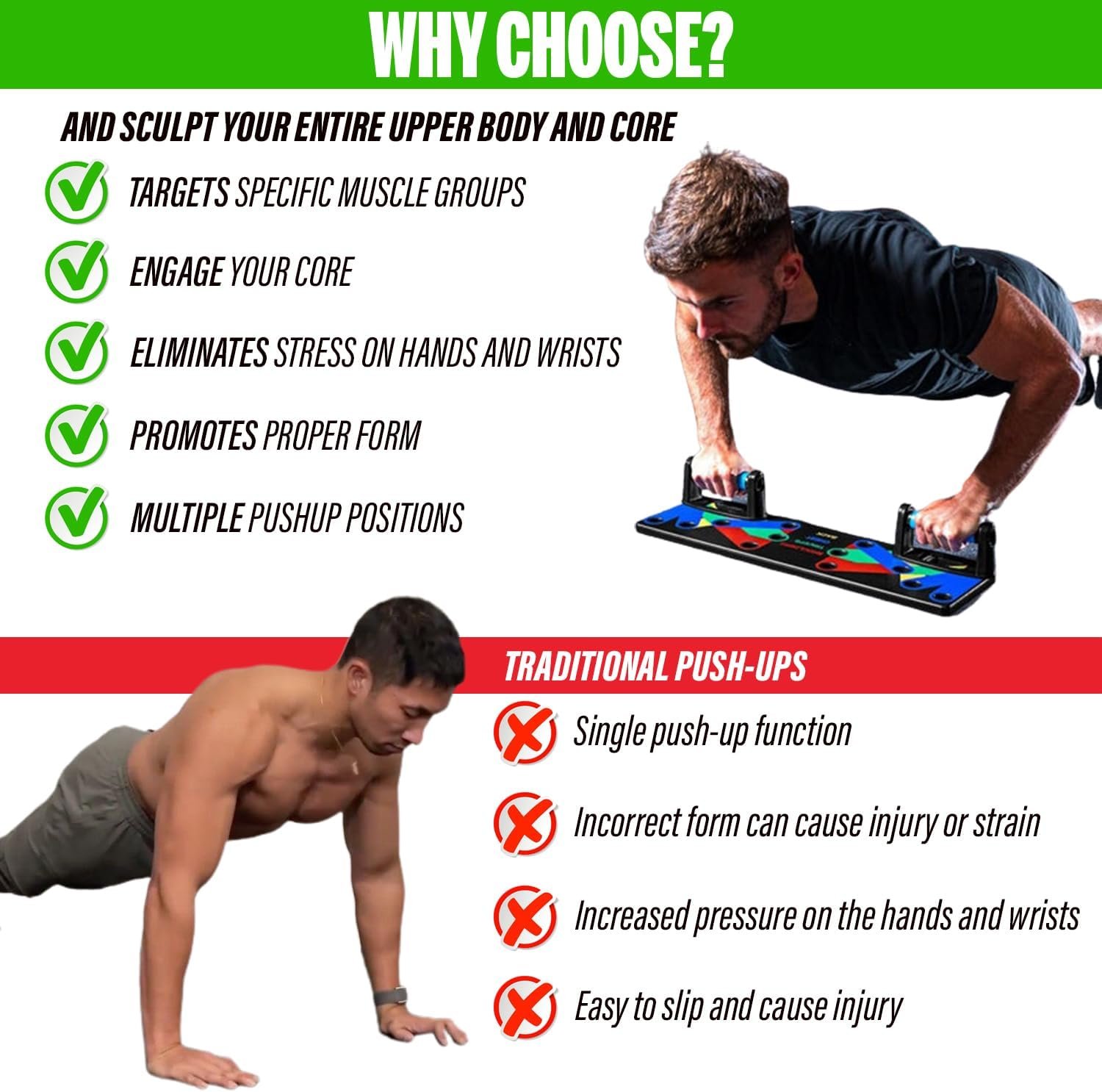 push up board workout equipment pushup board perfect push up push up board for men - Image 3