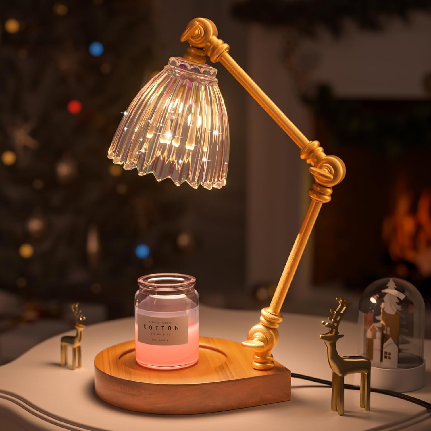 Candle Warmer Lamp, Candle Lamp with Timer and Dimmer, Adjustable Height Candle Warmer for House Warming Gifts, Home Bedroom Decor, Wax Melts Warmer with 2 Bulbs for Scented Wax, Jar Candles - Image 8