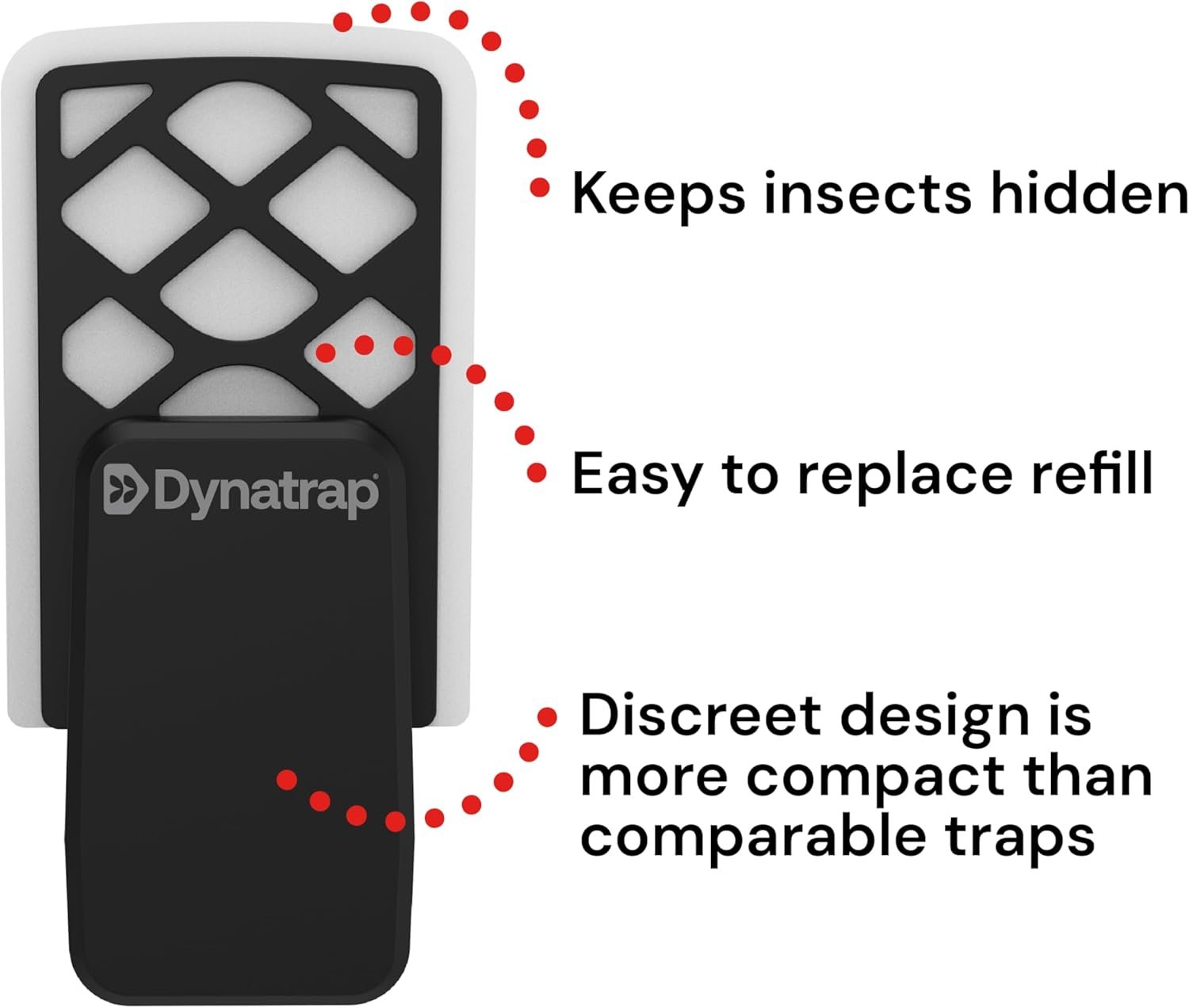 Dynatrap DT3007 Indoor Plug-in Fly Trap for Flies, Fruit Flies, Moths, Gnats, and Other Flying Insects - 1 Black Device + 2 Glue Cards - Image 8