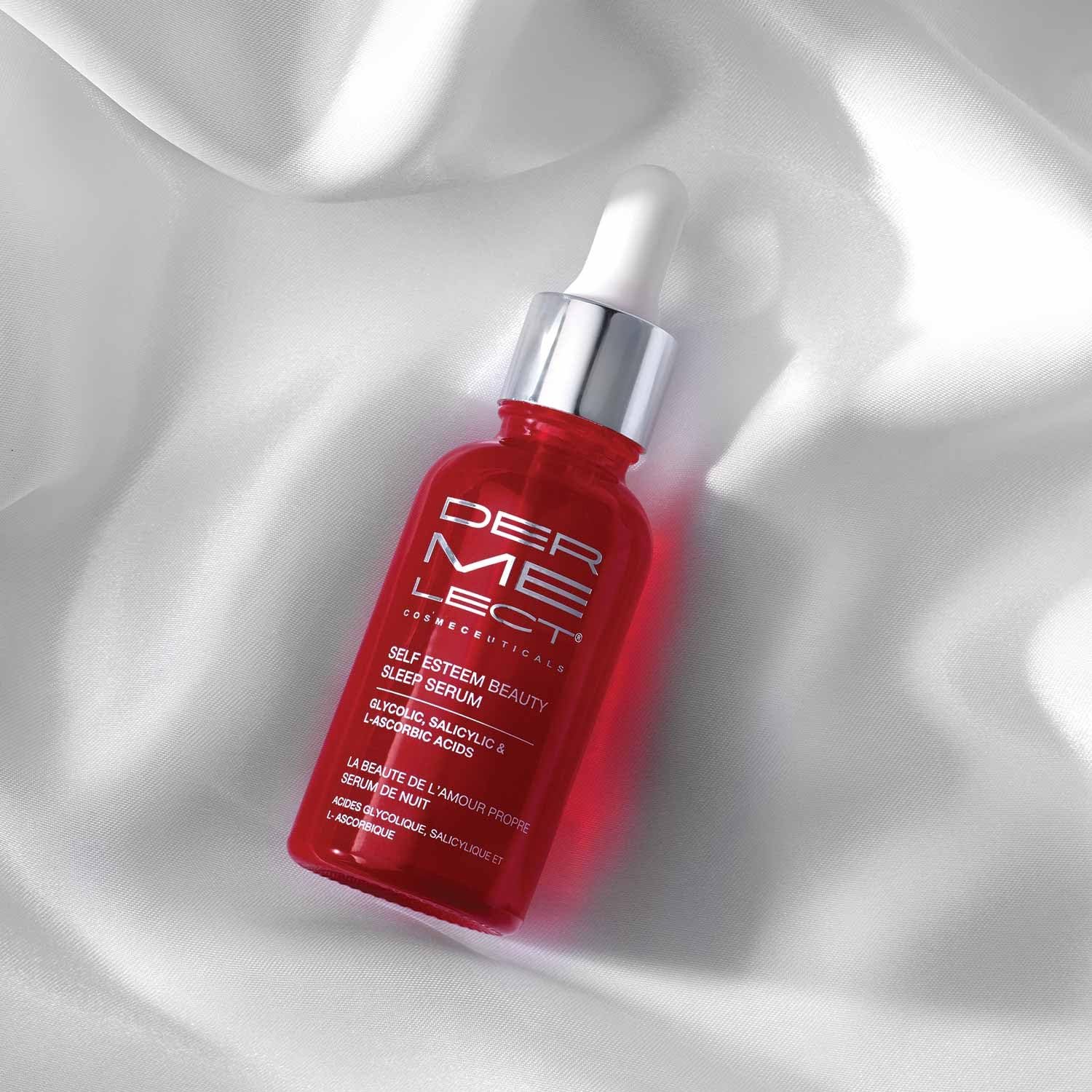 Dermelect Cosmeceuticals Self-Esteem Beauty Sleep Serum for Face - Glycolic Acid, Salicylic Acid, L-Ascorbic Acid, Resurfacing Serum for Acne Spots, Pores, Wrinkles, 1 oz - Image 11