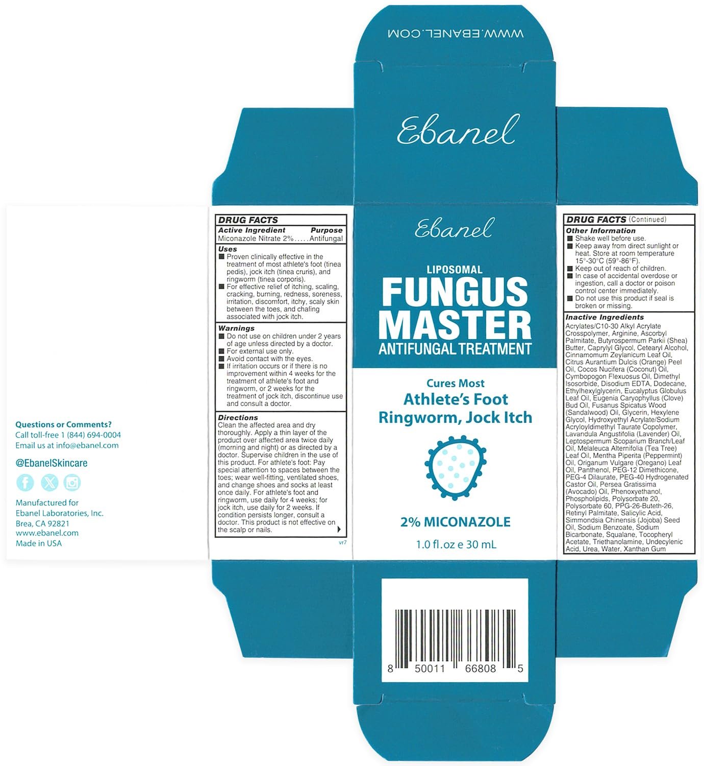 Ebanel Athlete's Foot Fungus Treatment Extra Strength, Antifungal Cream with Miconazole, Undecylenic Acid, Tea Tree Oil, Treats Skin Fungus Leading to Toenail Fungus, Promotes Healthy New Nail Growth - Image 10