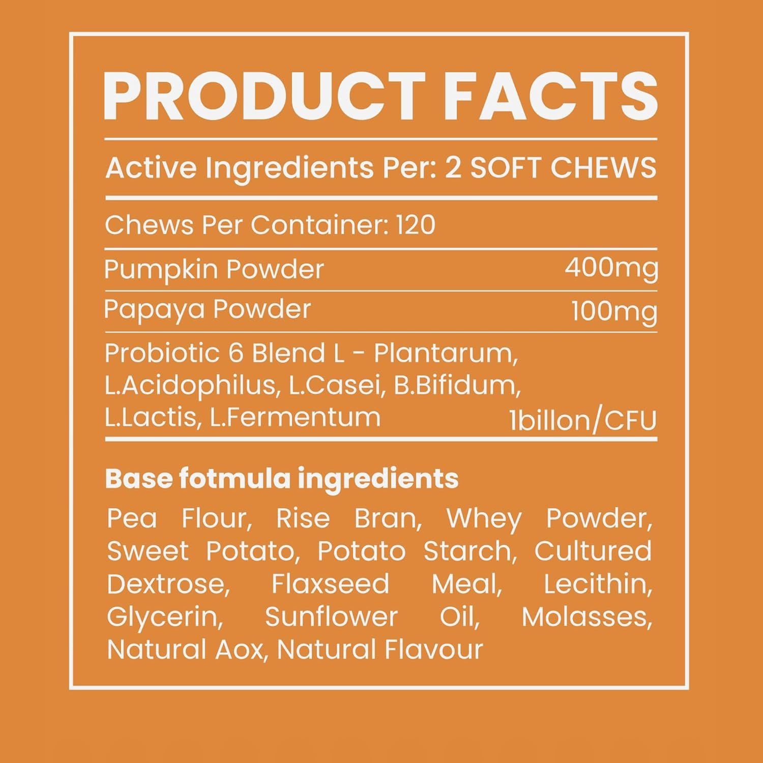 Probiotic for Dogs - 120 Chicken Flavored Soft Chews, Natural Dog Probiotics for Digestive Health, Gut Health for Dogs, Anxiety and Gas Relief, Diarrhea Control, 1 Billion CFU - Image 8