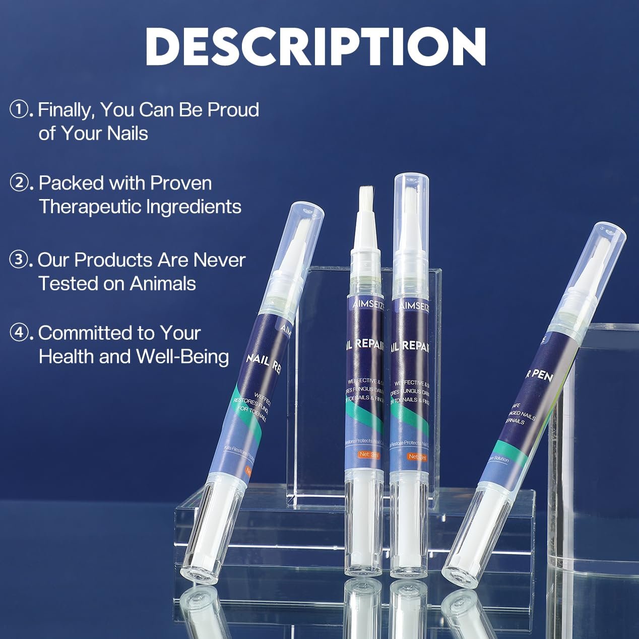 Toenail Treatment -Extra Strength Nail Treatment - Nail Repair Pen for Nail Discoloration Nails - 4PCS - Image 8