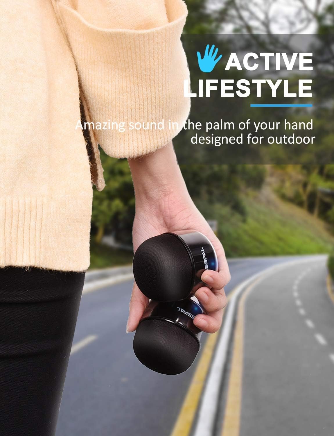 Portable Bluetooth Speakers, Small True Wireless Stereo (TWS) Speaker with Radio, IPX5 Waterproof, HD Sound & Enhanced Bass, Mini Pocket Size for Home Travel Shower Pool Beach Outdoor-2 Pack - Image 5