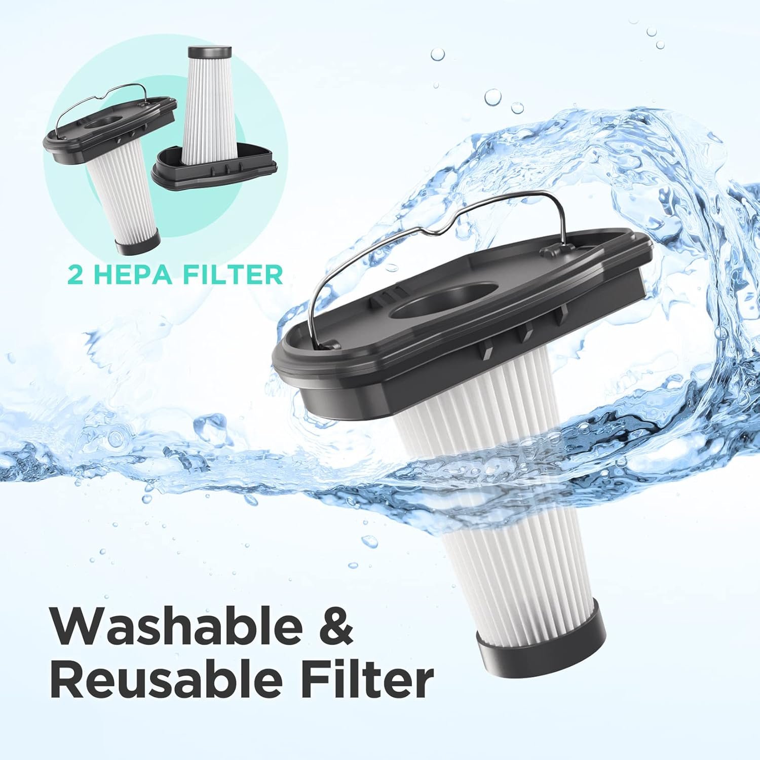 HAUSHOF Handheld Vacuum Cordless, 120W Brushless Motor, lightweight, Portable, Fast-Charging Hand Vac with 12000Pa Powerful Suction and Multifunctional Attachments, Ideal for Home, Office, Pet and Car - Image 8