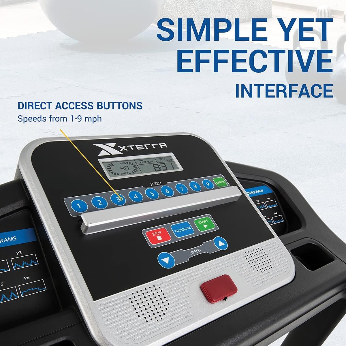 XTERRA Fitness Premium Folding Smart Treadmill, Compact Design, 250+ LB Weight Capacity, Powerful Motor, XTERRA+ Fitness App Included with Purchase - Image 4