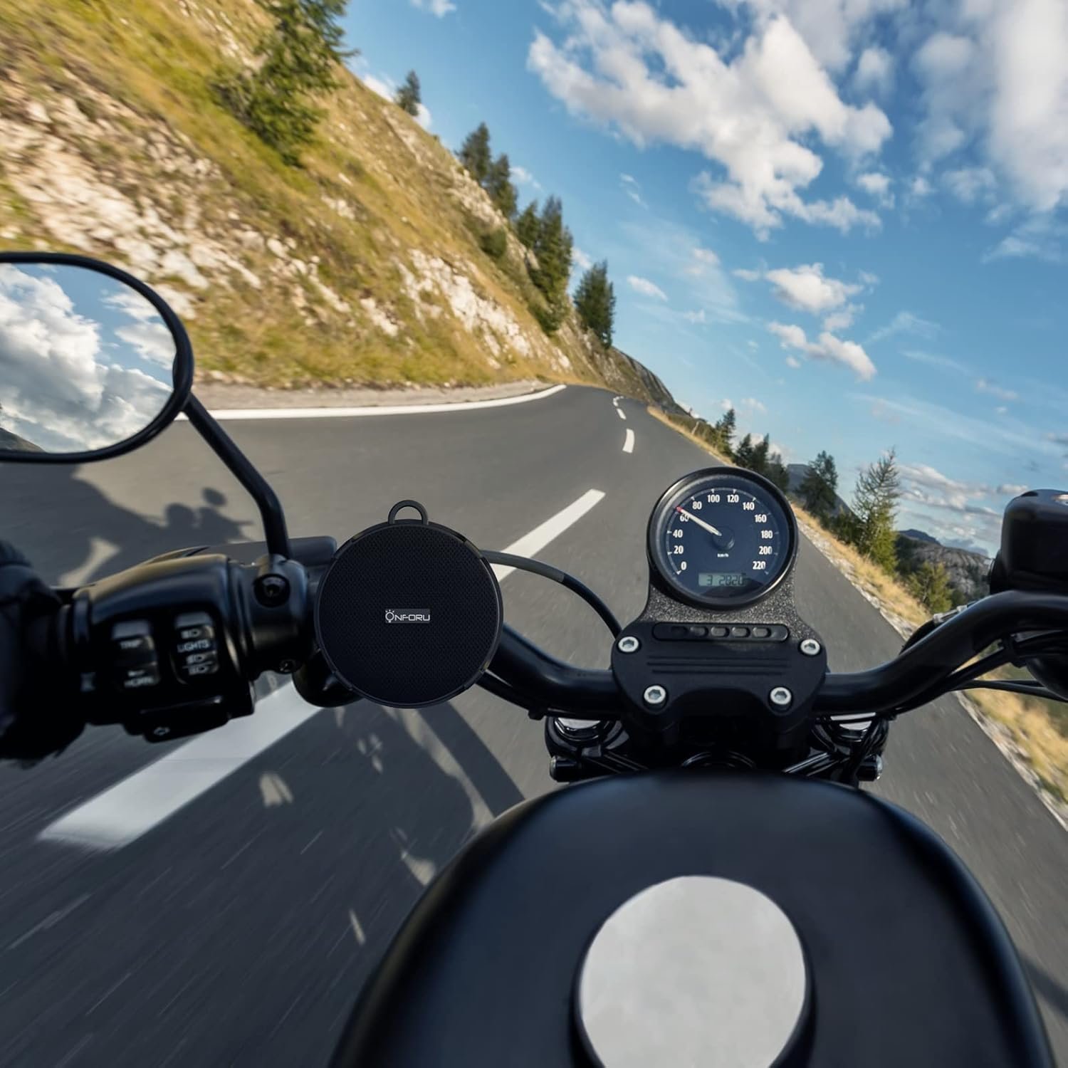 Onforu Portable Bluetooth Speaker for Bike, IP65 Waterproof & Dustproof Mini Outdoor Speaker, Bluetooth 5.0 and 10h Play Time, Wireless Bicycle Speaker with Loud Sound for Riding, Hiking and Camping - Image 10