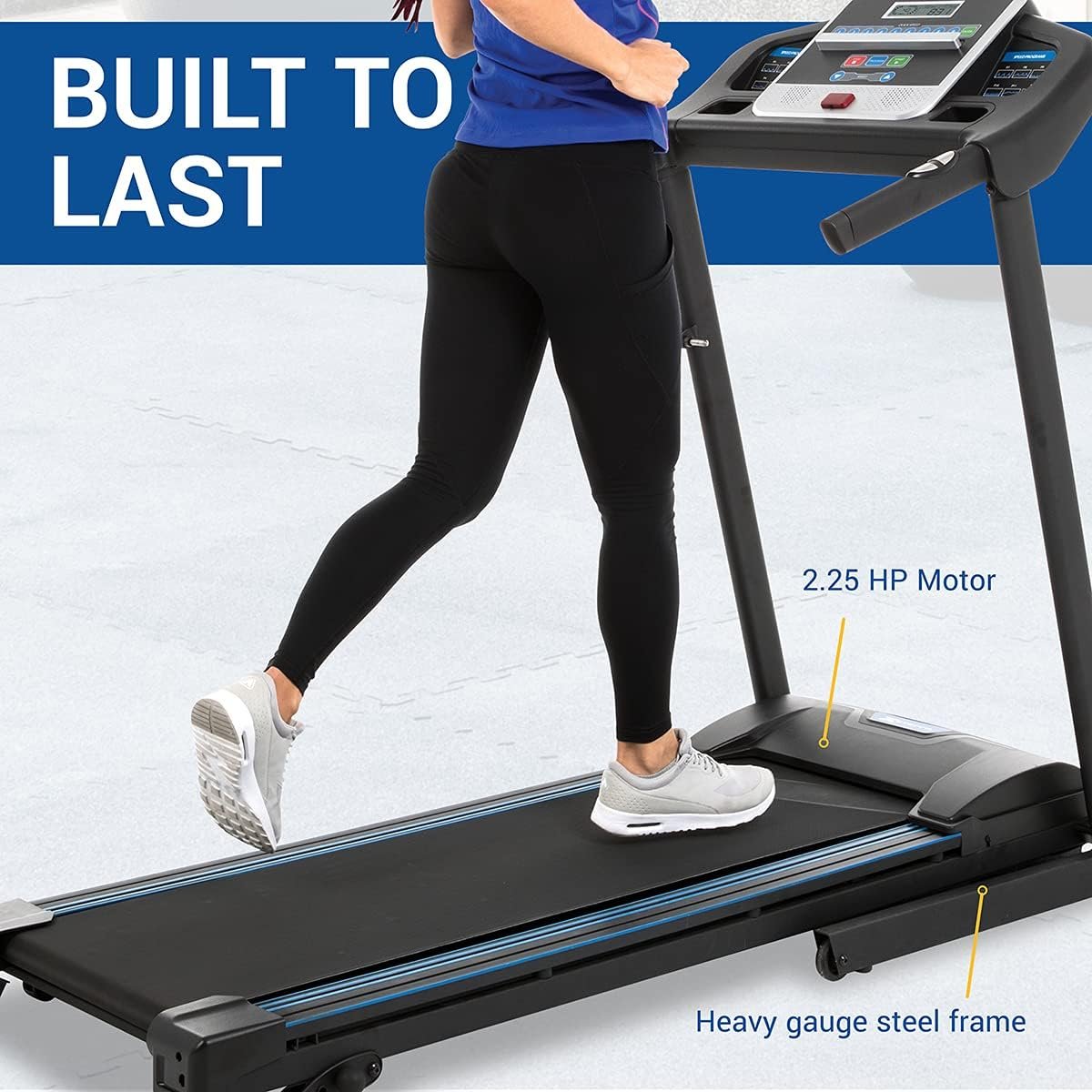 XTERRA Fitness Premium Folding Smart Treadmill, Compact Design, 250+ LB Weight Capacity, Powerful Motor, XTERRA+ Fitness App Included with Purchase - Image 5