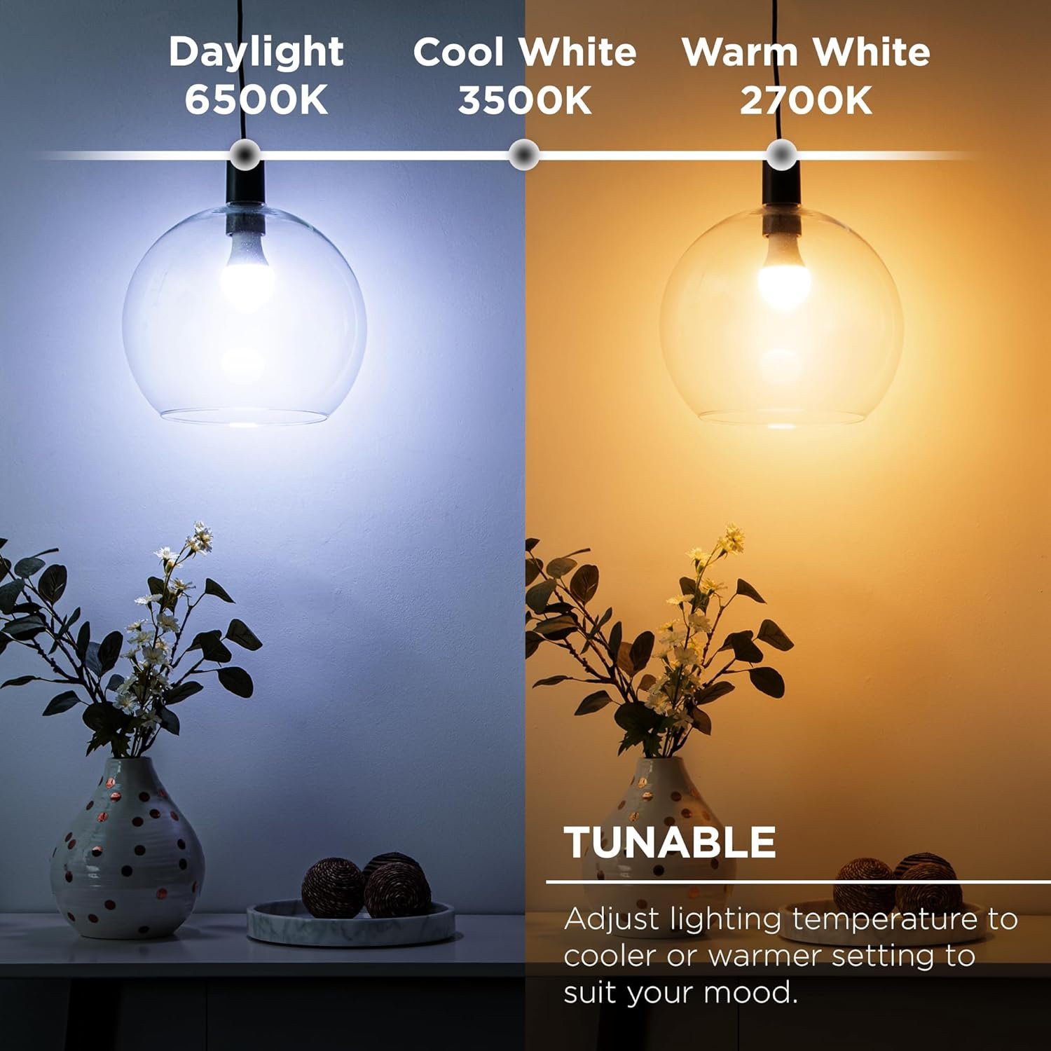 A19 Color Changing Light Bulbs - 2-Pack, Dimmable, Compatible with Alexa and Google Assistant - Image 5