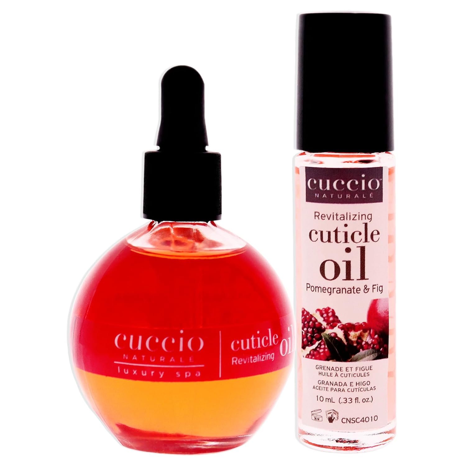 Cuccio Naturale Cuticle Revitalizing Oil Set - Provides Intense Hydration - Replenishes And Strengthens Nails - Promotes Healthy Skin - Easy To Use Rollerball Applicator - Pomegranate And Fig - 2 Pc - Image 3