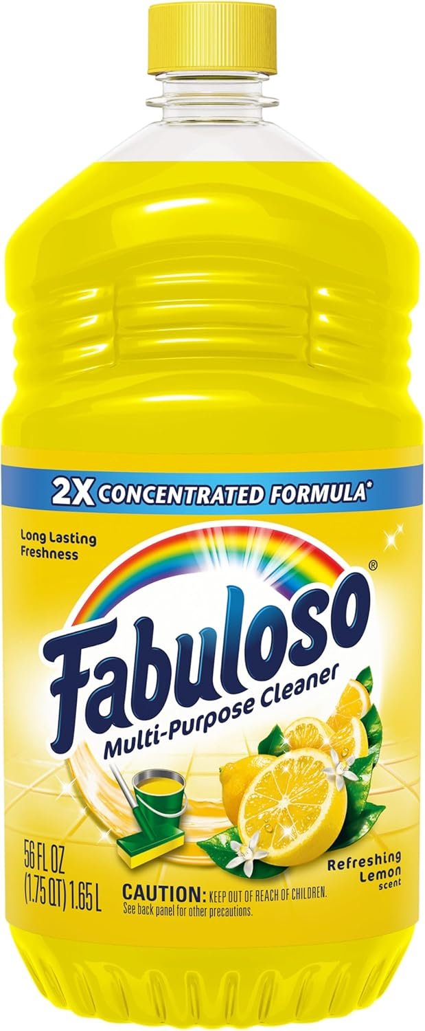 Fabuloso Multi-Purpose Cleaner 2X Concentrated, Refreshing Lemon- 56 fl oz(Pack of 6) - Image 3