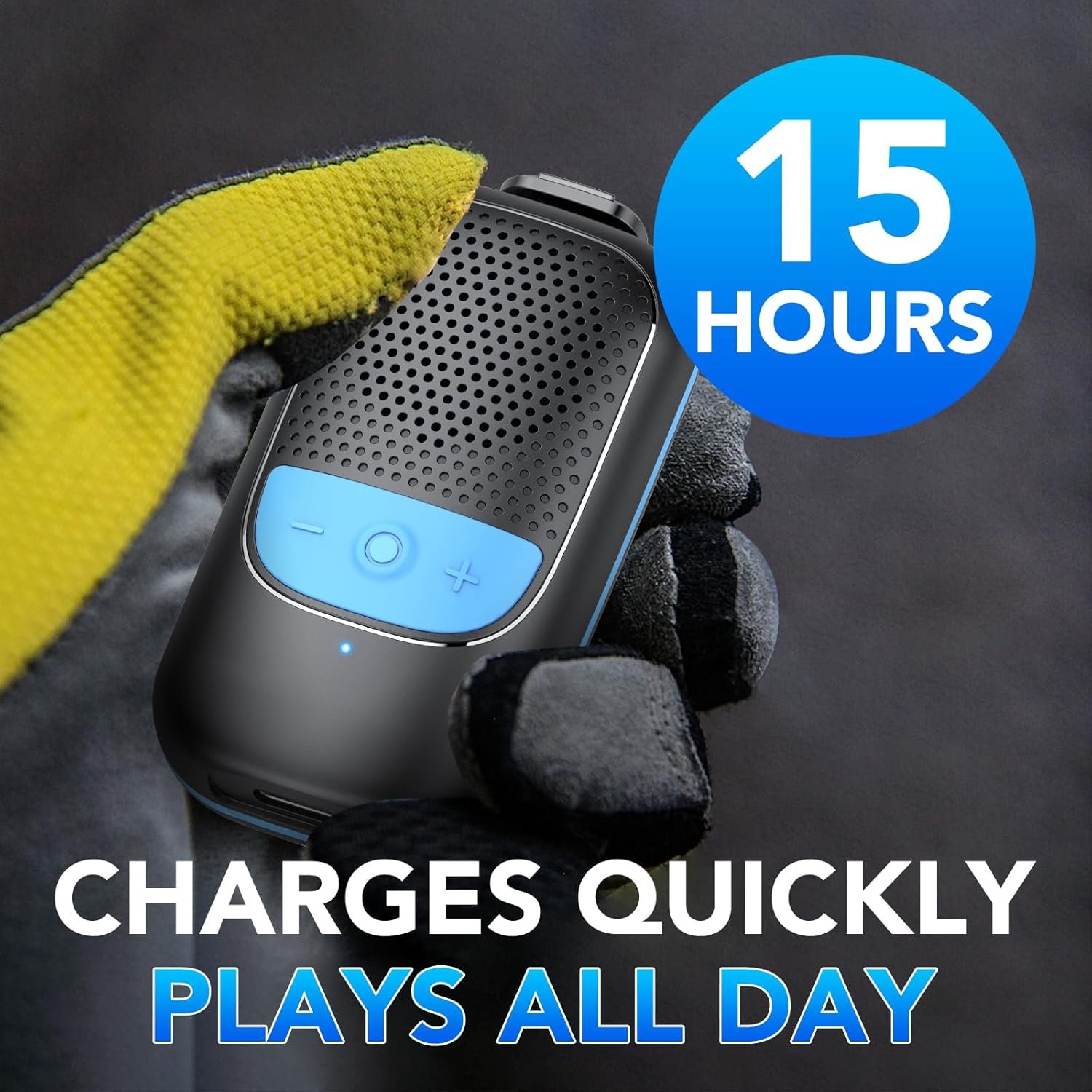 Small Bluetooth Speaker, Mini Speaker Built-in Mic, Speakers Bluetooth Wireless with 15 Hours Playtime, Hands-Free Call, IP67 Waterproof Portable Speaker for Hiking/Biking, Gifts for Women/Men - Image 7