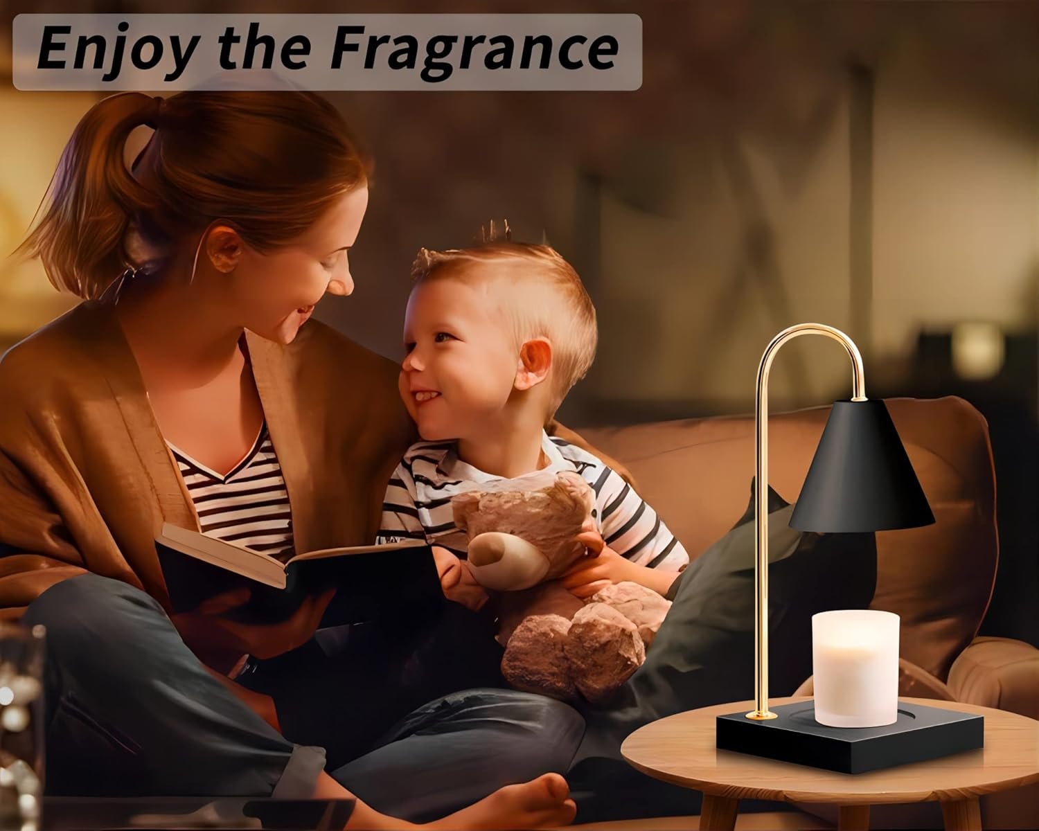 Candle Warmer Lamp, Dimmable Candle Warmer Lamp with Timer, Presents for Mom, Electric Candle Lamp Warmer with 2 Bulbs, for Jar Candles - Image 7
