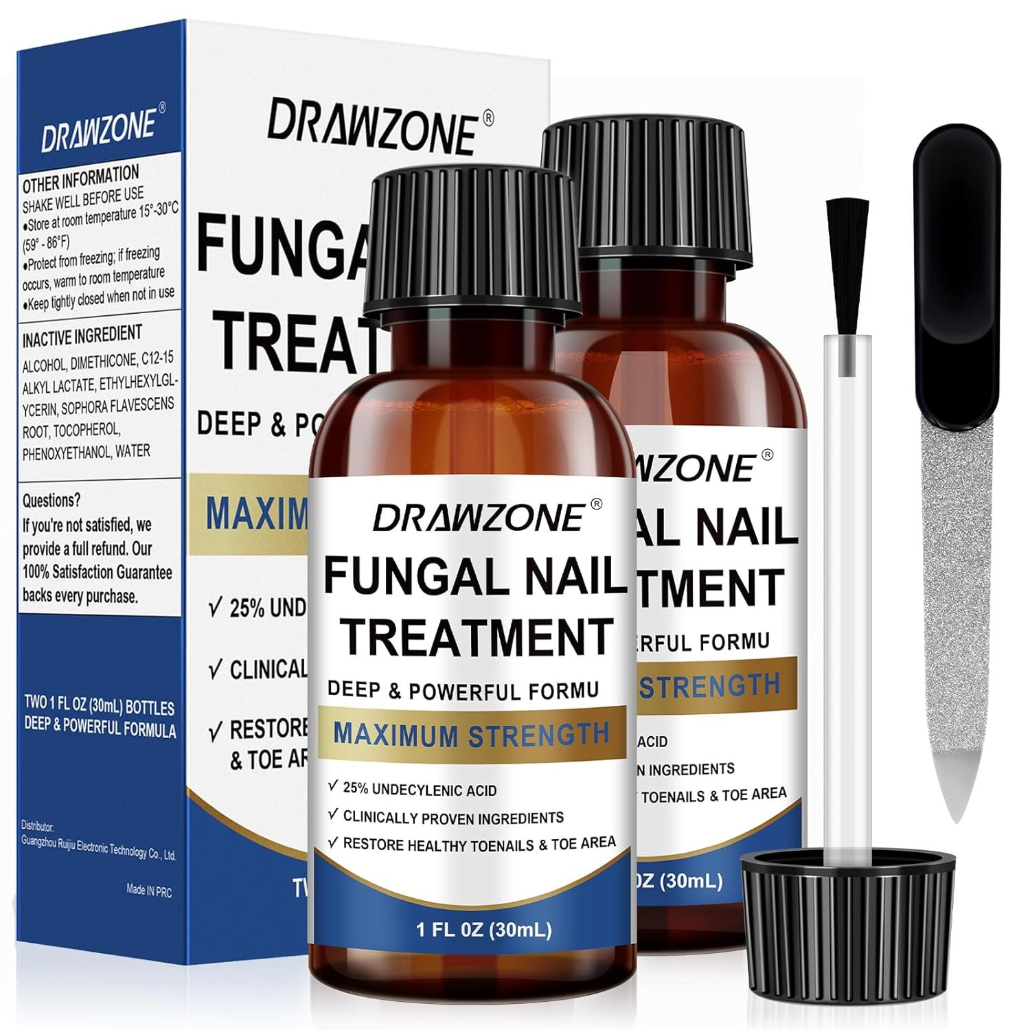 Toenail Fungus Treatment Extra Strength with 25% Undecylenic Acid, Ingrown toenail treatment, nail repair, Fungus nail treatment, yellow toenail, Damaged Nails foot fungus treatment extra strength - Image 2