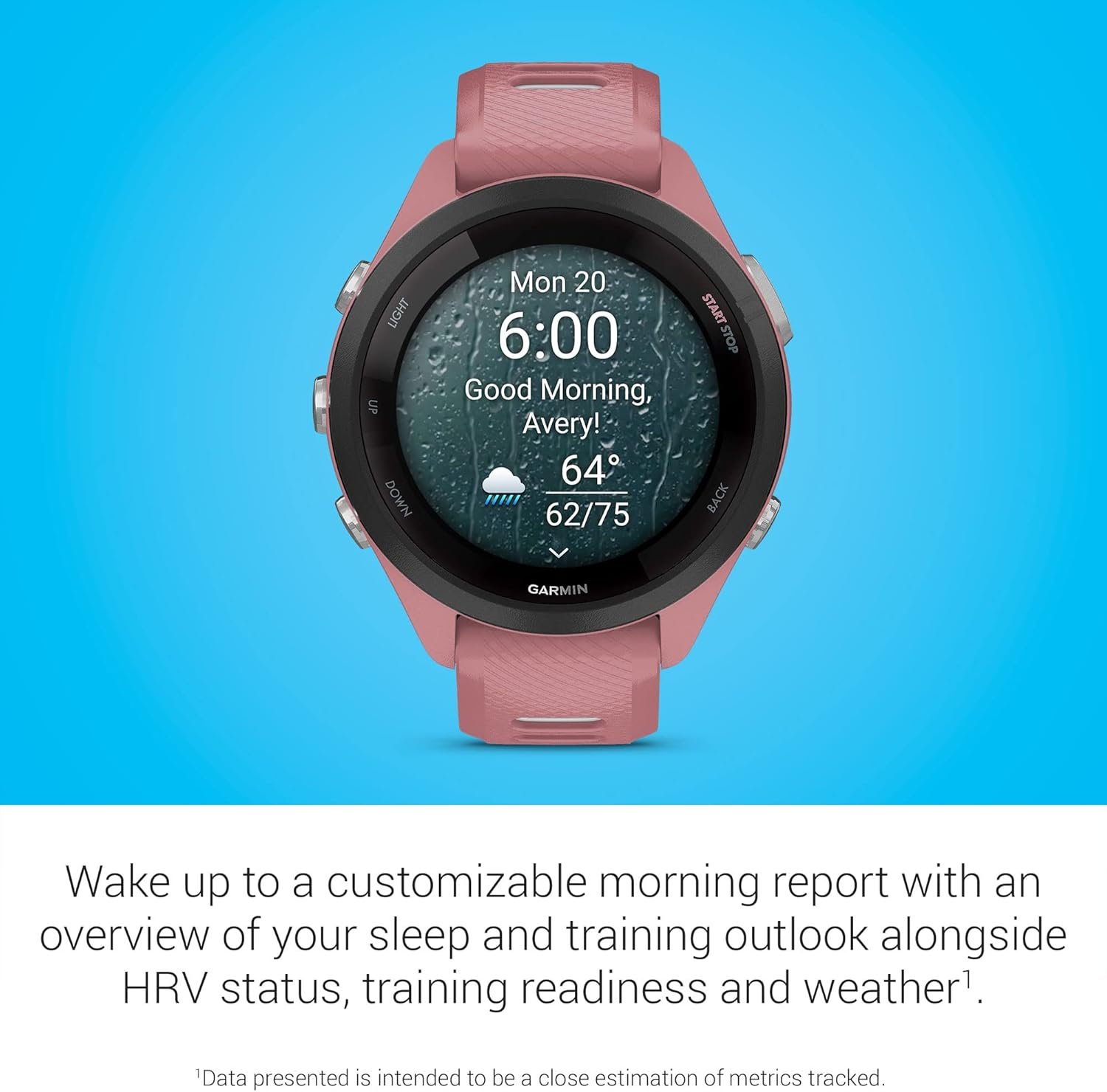 Garmin Forerunner 265S Running Smartwatch, Colorful AMOLED Display, Training Metrics and Recovery Insights, Light Pink and Powder Gray - Image 6