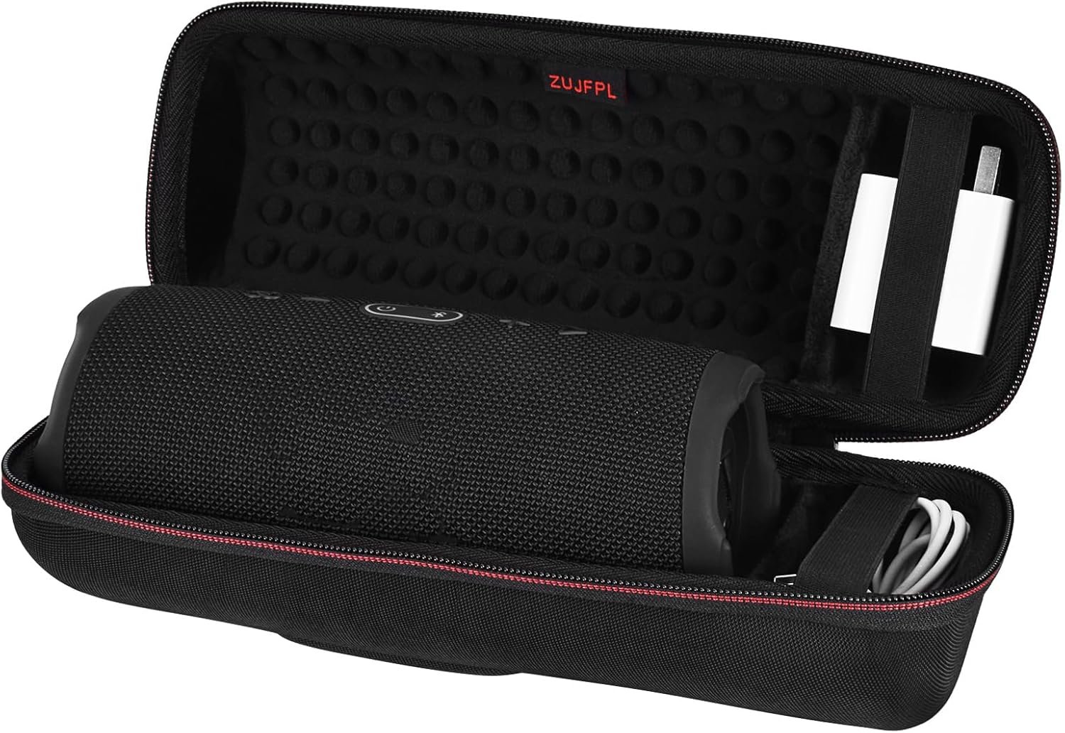 EVA Hard Case Compatible with JBL Charge 5 / Charge 4 Bluetooth Portable Speaker,Fit for JBL Charge 4 / Charge 5 Premium Travel Protective Carrying Storage Bag(Black) - Image 2