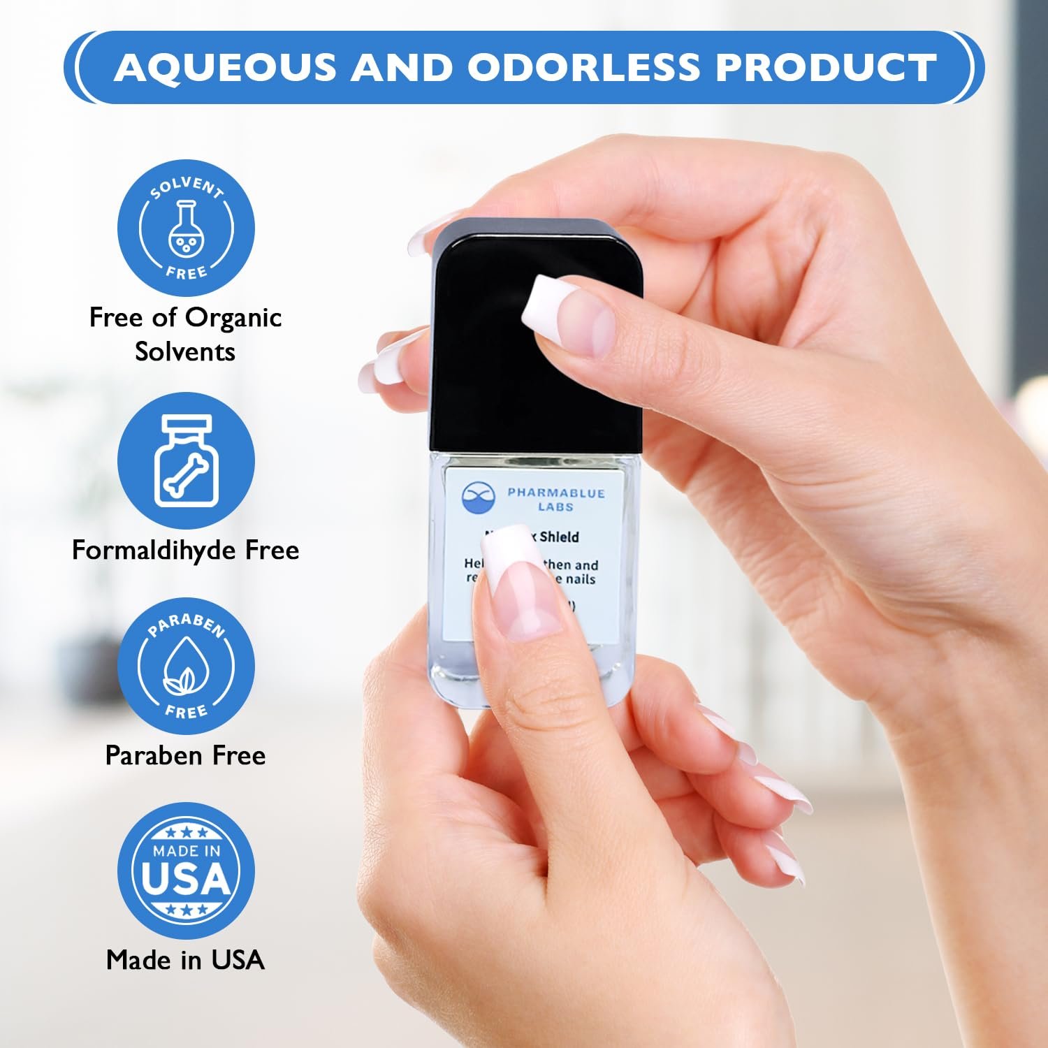 NailPlex Shield Nail Stregthener for Damaged Nails Nail Repair Advanced Formula Cuticle Serum Treatment 0.5 Fl Oz - Image 3