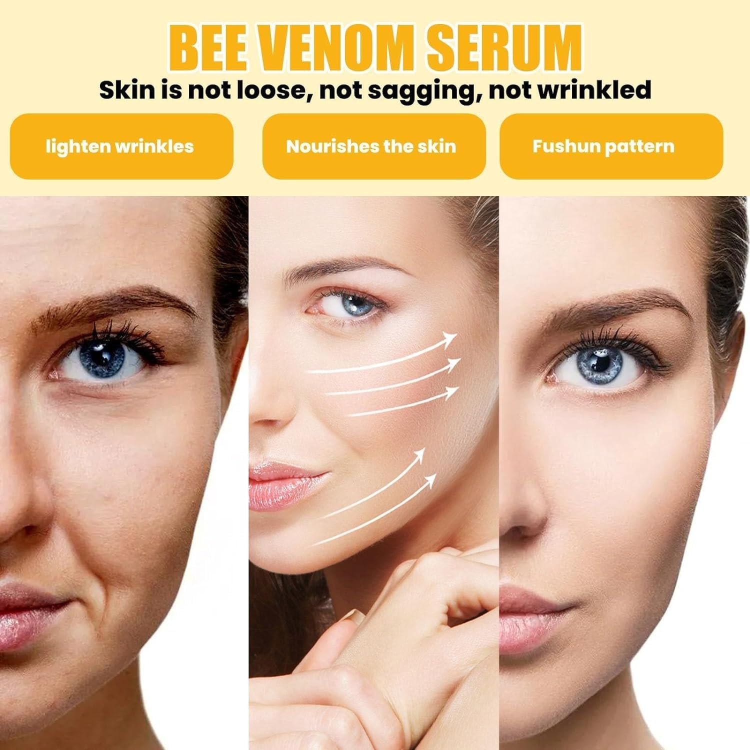Advanced Bee Venom Essence, Moisturizing and Nourishing Anti-Aging Skincare Essence, Helps Improve Fine Lines & Wrinkles, Hydrating Serum - Image 5