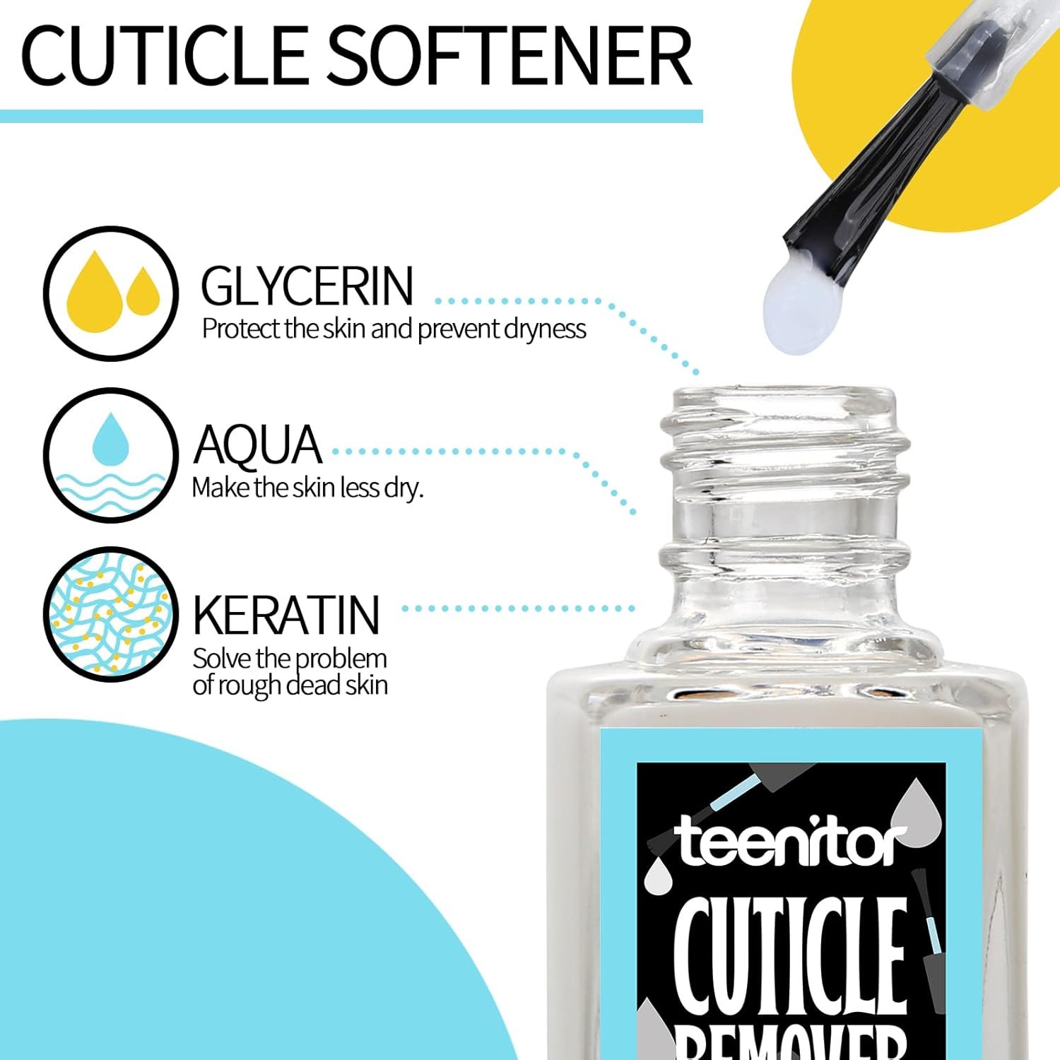 Teenitor Cuticle Care kit with Cuticle Remover and Cuticle Oil, Cuticle Softner and Cuticle Revitalizing Oil, Cuticle Remover Oil - Image 4
