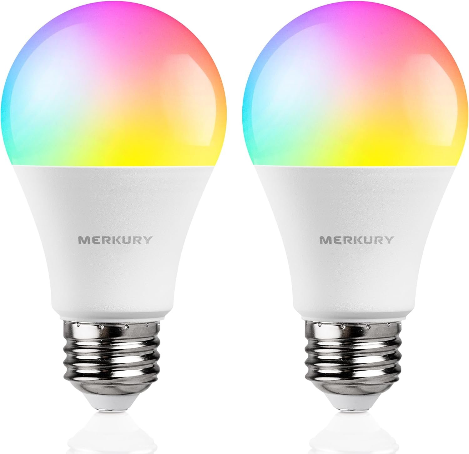 A19 Color Changing Light Bulbs - 2-Pack, Dimmable, Compatible with Alexa and Google Assistant - Image 2