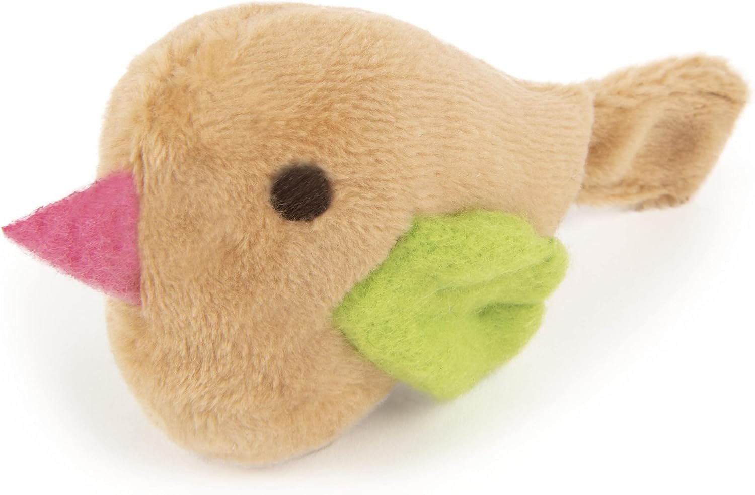 SmartyKat Chickadee Chirp Electronic Sound Cat Toy, Contains Catnip, Battery Powered - Light Brown, One Size - Image 3