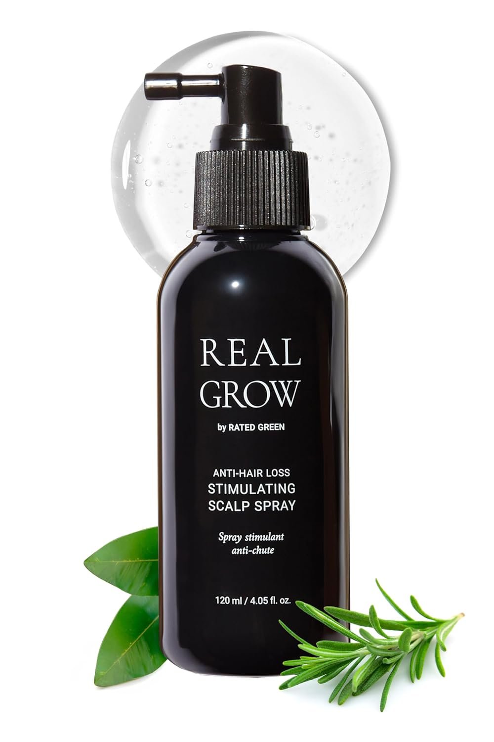 RATED GREEN REAL GROW Anti Hair Loss Stimulating Scalp Spray for Hair Growth, Korean Hair Care, Cold Brewed Organic Rosemary Water Spray for Thinning Hair, 6.06 Fl. Oz - Image 2