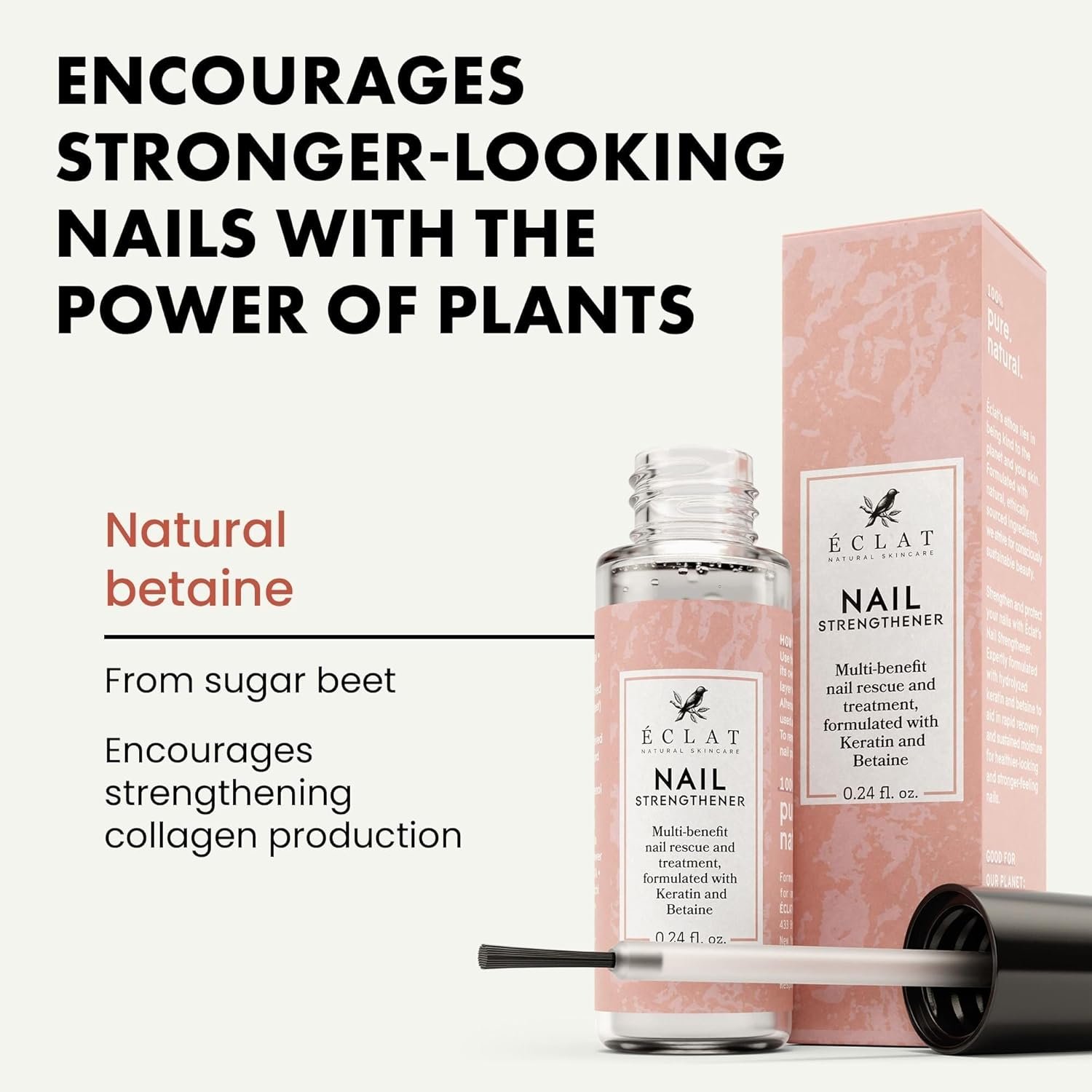 Nail Strengthener for Damaged Nails, Clear Nail Polish & Nail Hardener for Nail Care, Nail Repair & Nail Growth - Enhances Nail Shine & Strength, Helps to Reduce Cracks & Splitting in Nails 0.24 Fl Oz - Image 6