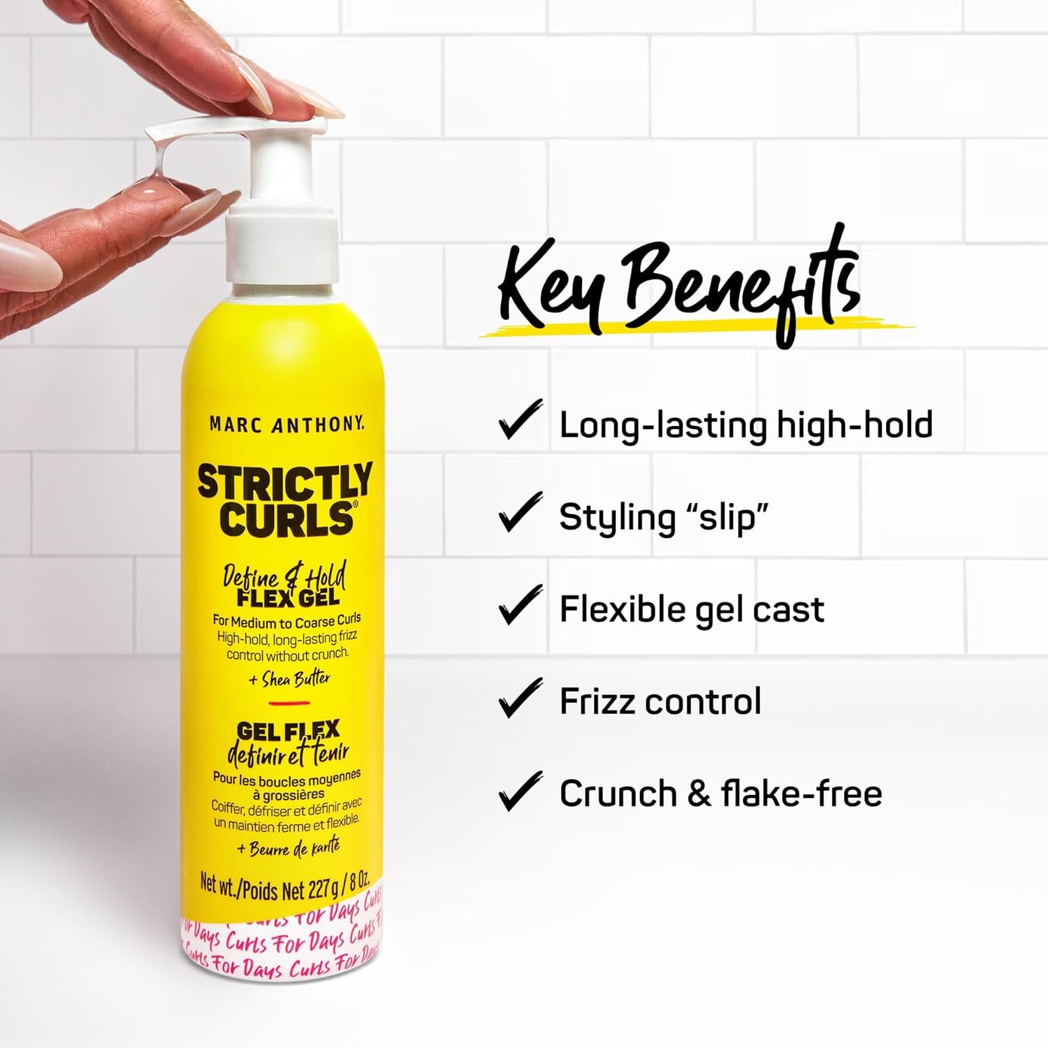 Marc Anthony Define & Hold Flex Gel and Leave-In Conditioner for Curly, Dry & Damaged Hair - Image 4