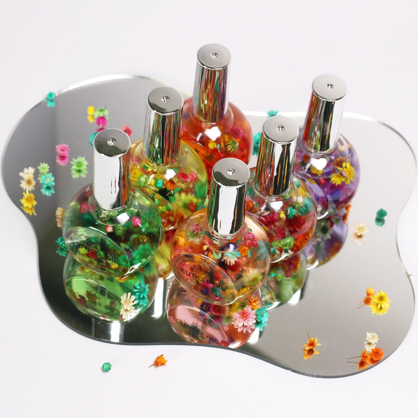 NOVAL Cuticle Oil with Flowers for Nails, Brush Cuticle Oil for Nail Growth, Moisturizing, Strengthening Oil for Cuticles, with Natural Flower, 1 fl.oz (Jasmine) - Image 7