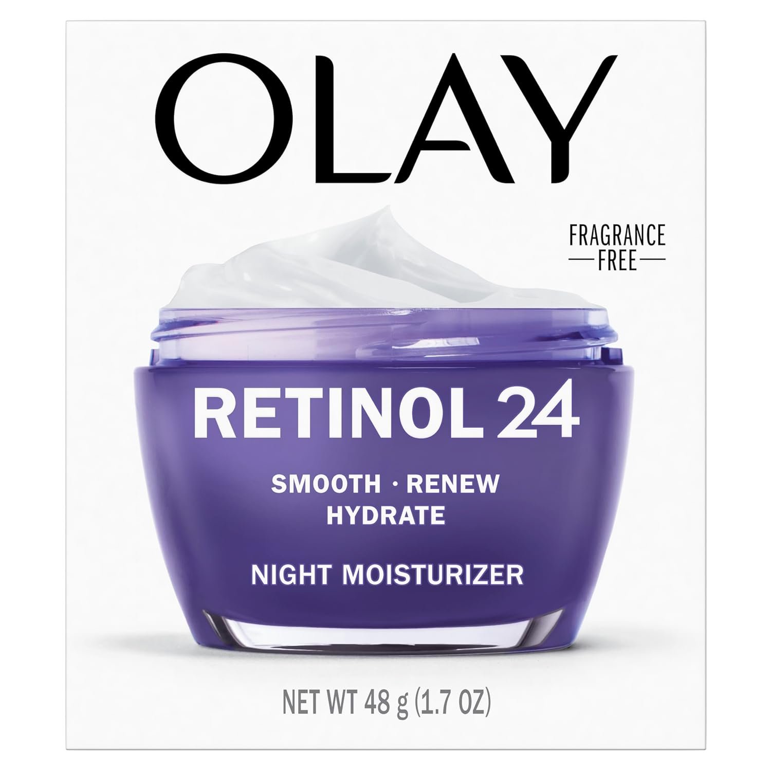 Olay Retinol 24 Face Moisturizer, Anti-Aging Night Face Cream for Wrinkles and Uneven Skin Tone with Retinol, 1.7 oz - Image 10