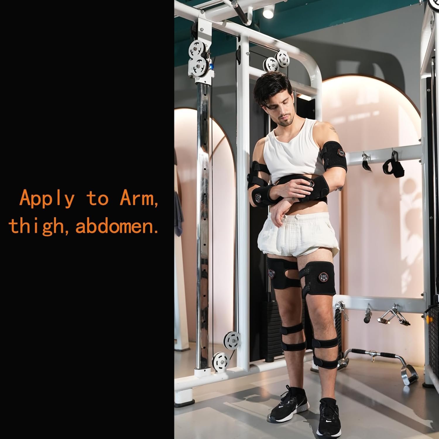 Ab Stimulator Muscle Toner FDA Approved EMS Abs Electronic Ab Machine Toning Belt for Arm/Leg,Black,Small 2pcs/Only use for Arm or Leg - Image 4