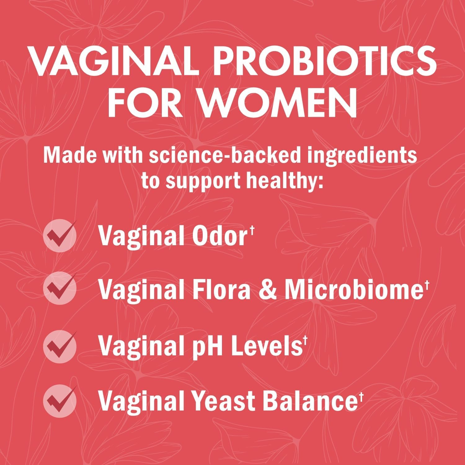 Vaginal Probiotics for Women Supplement with Prebiotics and Lactobacillus Crispatus - Supports Vaginal Health by Promoting Healthy Vaginal Odor, Flora, PH Balance - 30 Day Supply, 30 Capsules - Image 3