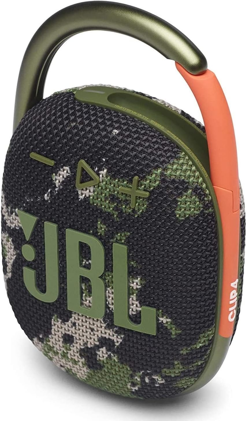 JBL Clip 4 Waterproof Wireless Bluetooth Speaker Bundle with Deluxe CCI Protective Silicone Carrying Sleeve and Built in Stand (Camo) - Image 5