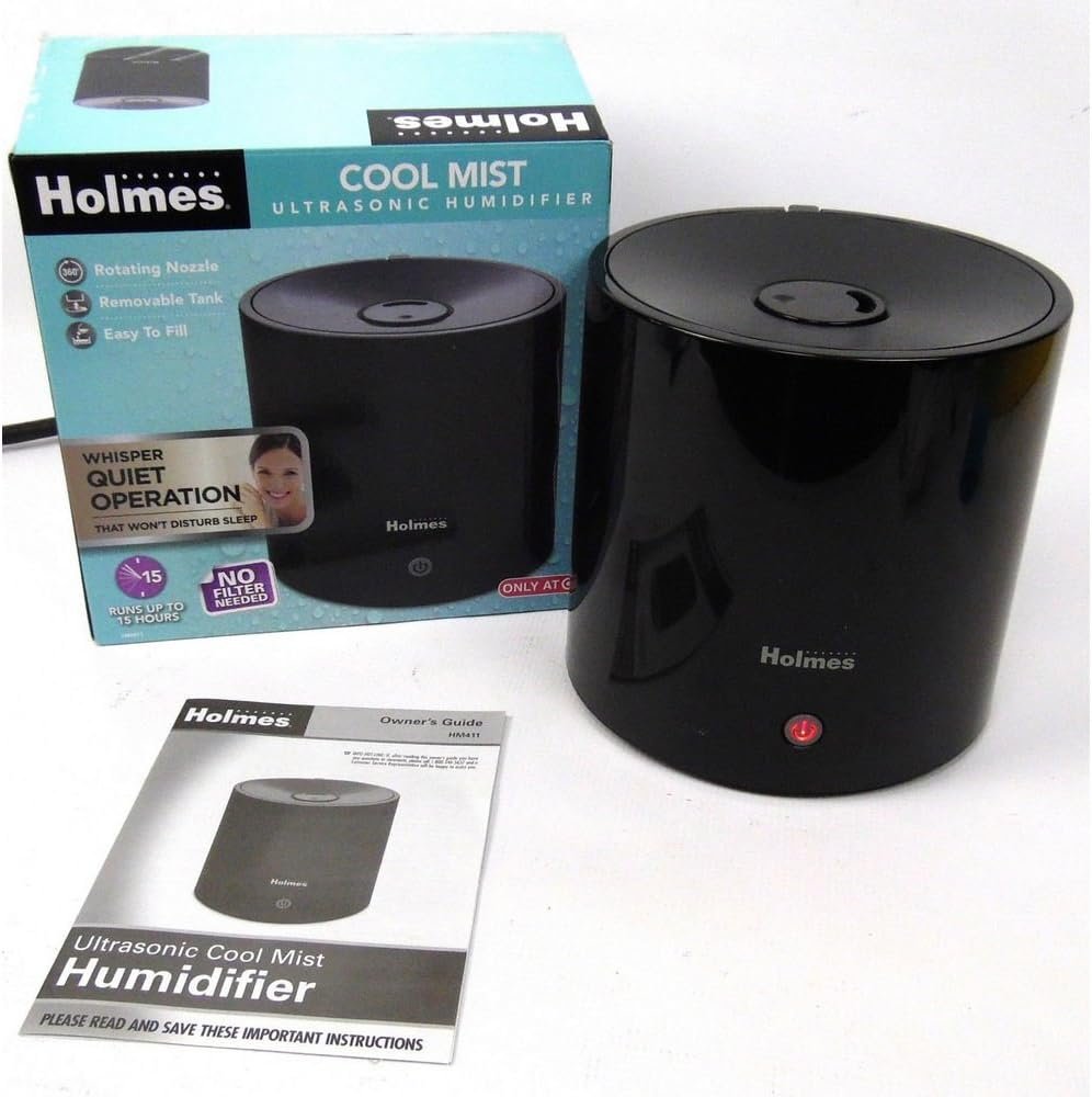 Holmes Cool Mist Ultrasonic Cylinder Humidifier - Black - Image 4