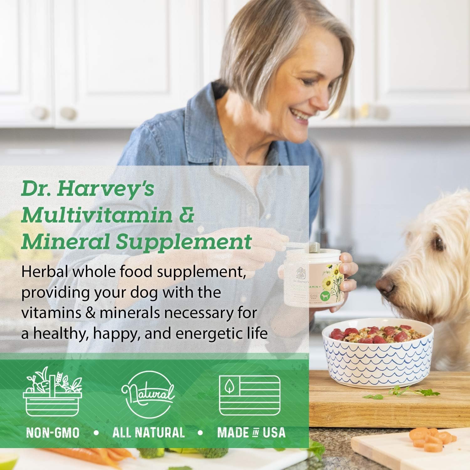 Dr. Harvey's Herbal Multi-Vitamin and Mineral Supplement for Dogs (7 Ounces) - Image 3