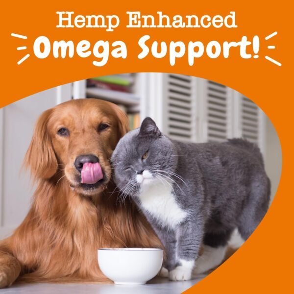 Zesty Paws Salmon Omega Oil Hemp for Dogs and Cats with Wild Alaskan Salmon Oil Omega 3 and 6 Fatty Acids with EPA DHA for Pets Supports Normal Skin Moisture and Immune System Function 32oz - Image 9