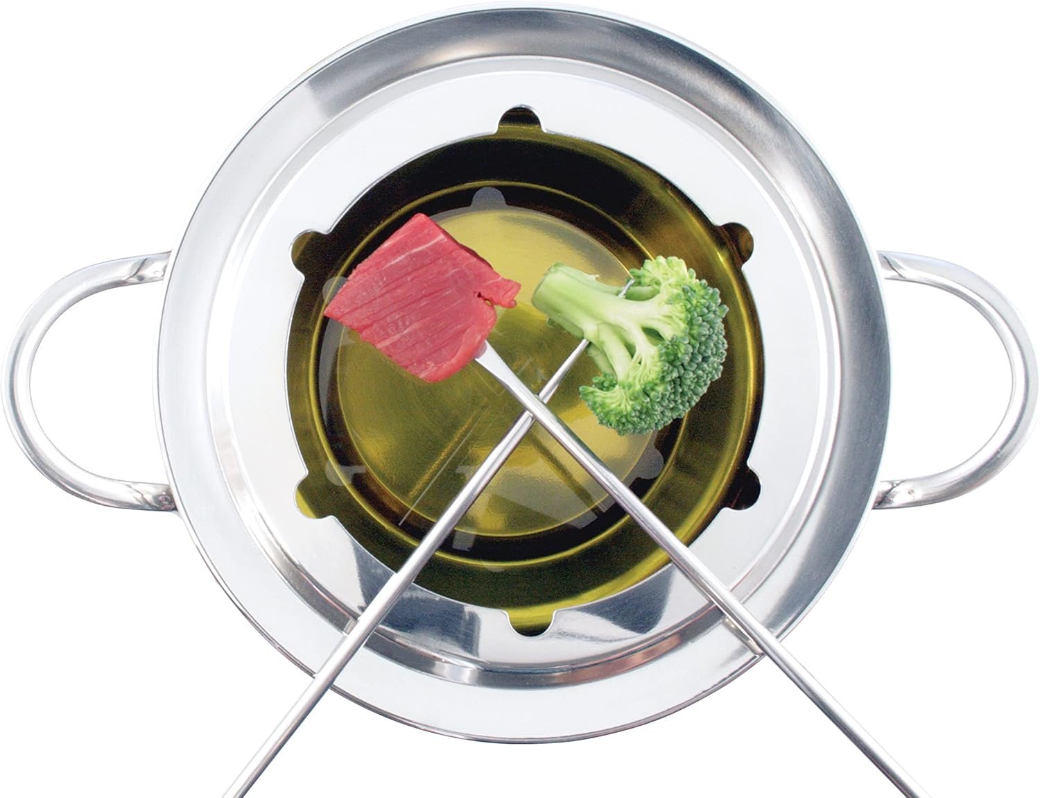 Swissmar F66917 11-Piece Bienne Meat Fondue Set, Stainless Steel - Image 3