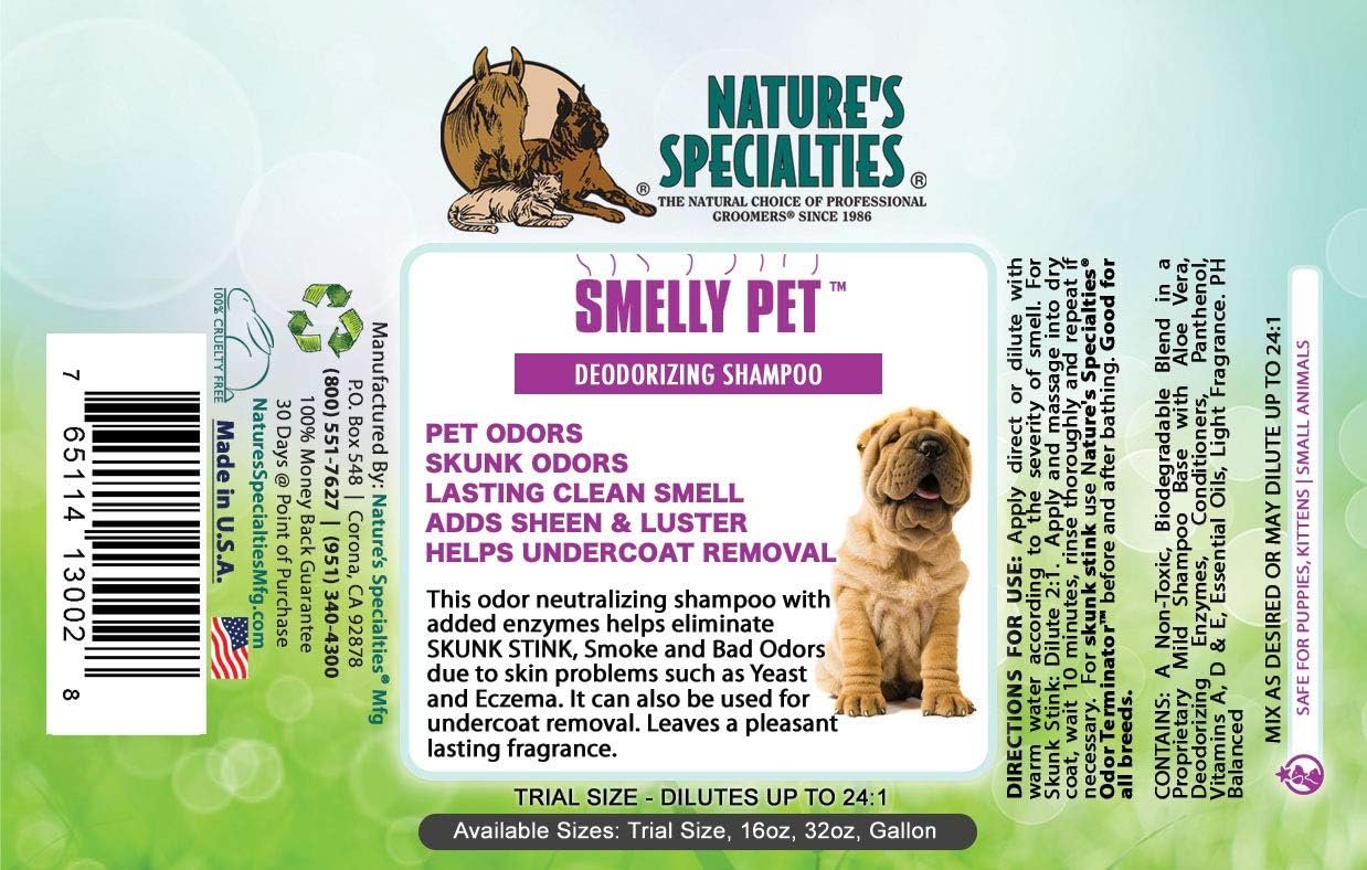 Nature's Specialties Smelly Pet Dog Shampoo for Pets, Natural Choice for Professional Groomers, Lasting Clean Smell, Made in USA, 16 oz - Image 3