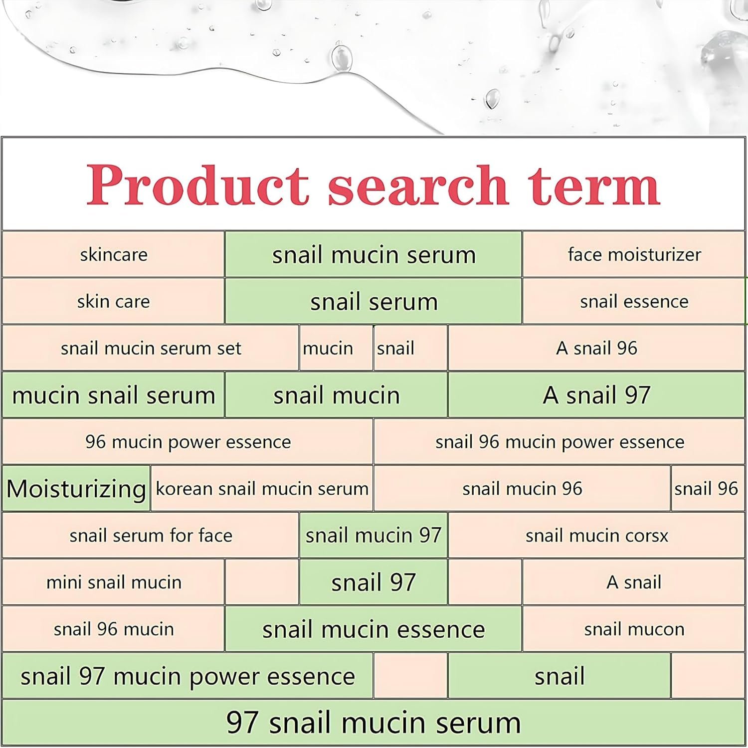 97% Snail Mucin Face Serum Power Repairing Essence, Snail Mucin, Hydrating Moisturizes skin for Dull Skin & Fine Lines."Enhances skin adaptability to various climates.""Distinct New Creations" - Image 9