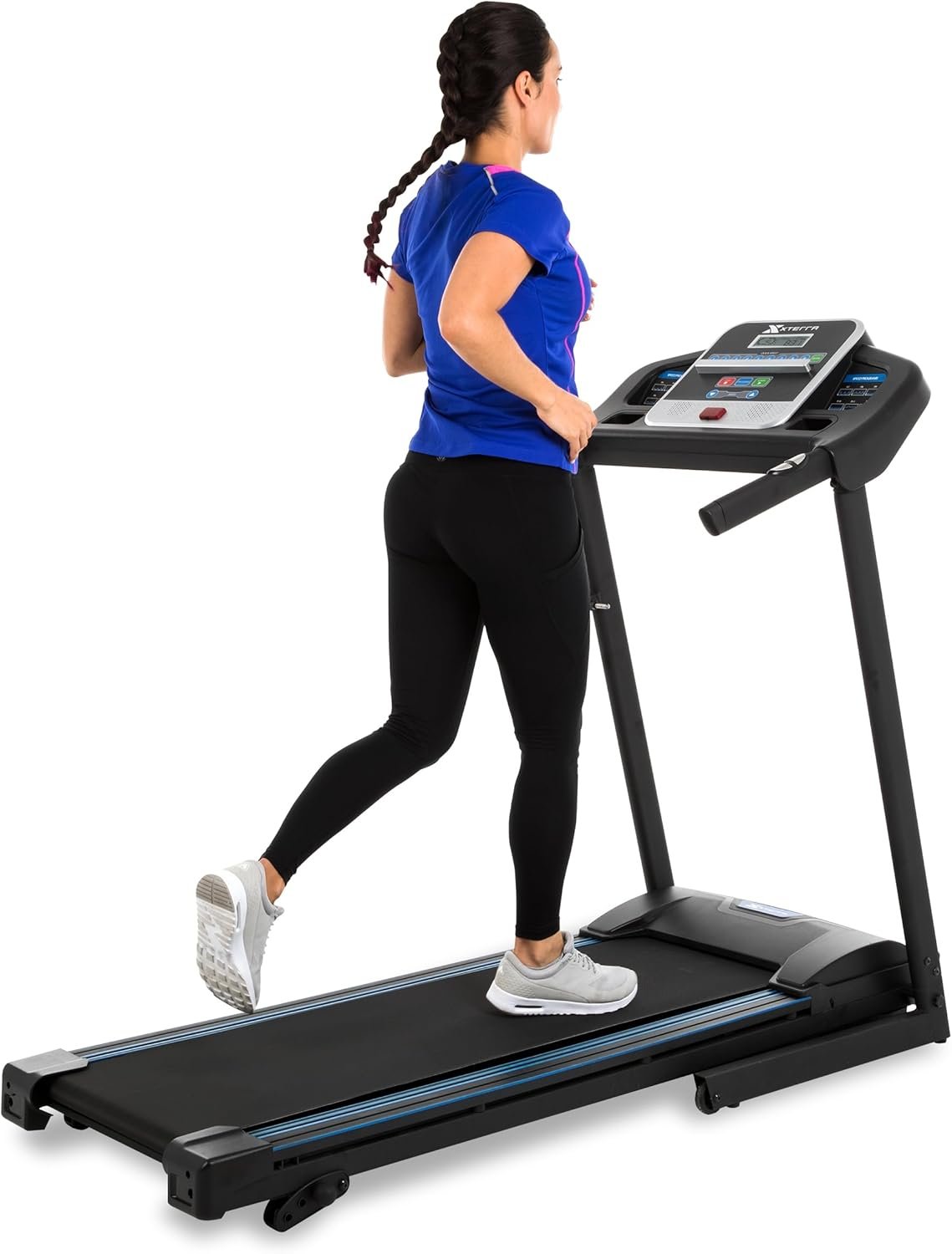 XTERRA Fitness Premium Folding Smart Treadmill, Compact Design, 250+ LB Weight Capacity, Powerful Motor, XTERRA+ Fitness App Included with Purchase - Image 2