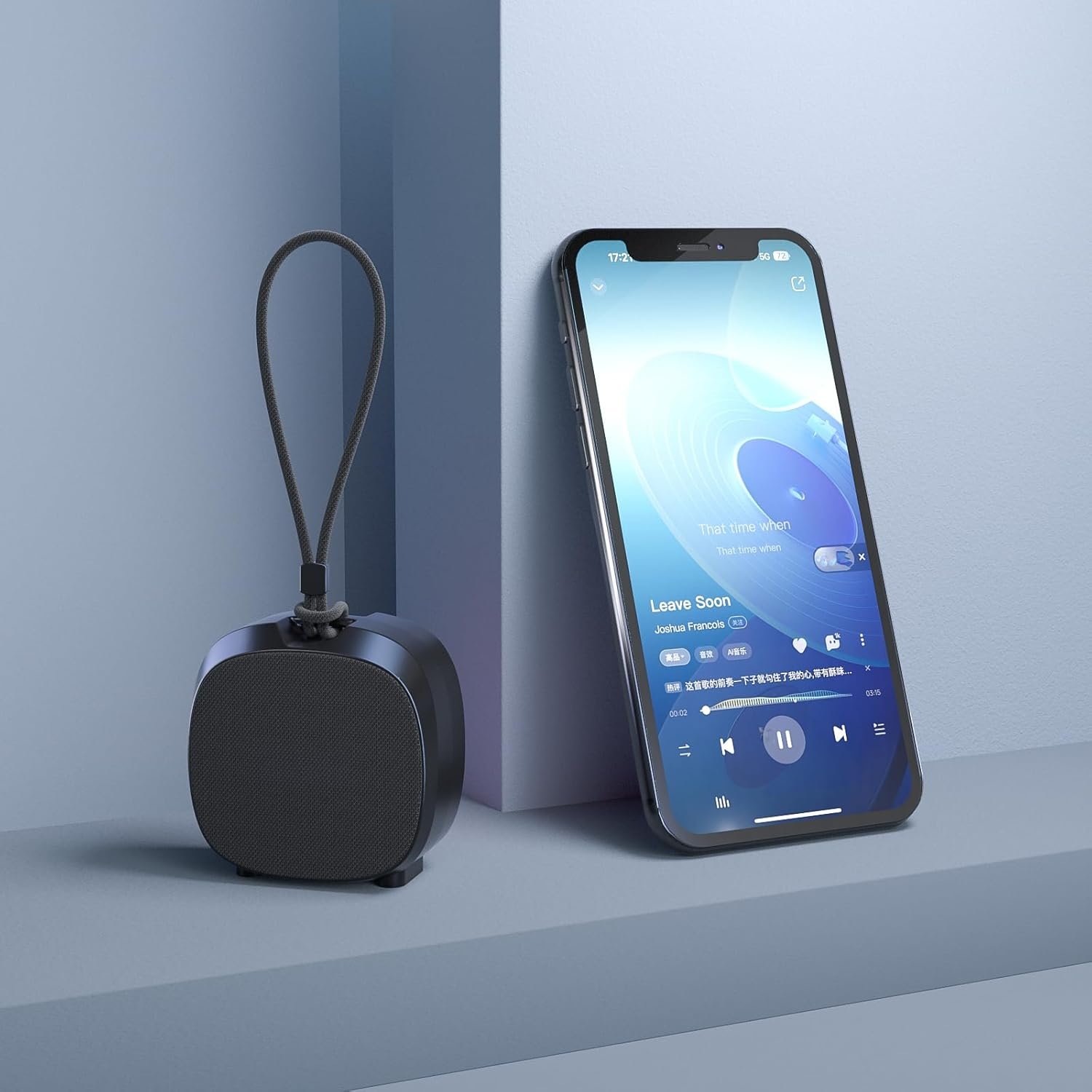 Portable Bluetooth Speakers, Small Wireless Speaker with Loud Stereo Sound, Deep Bass, IPX5 Waterproof, Bluetooth 5.3, Dual Pairing, RGB Lights, Built-in Mic, Long Playtime for Home, Outdoor, Party - Image 6