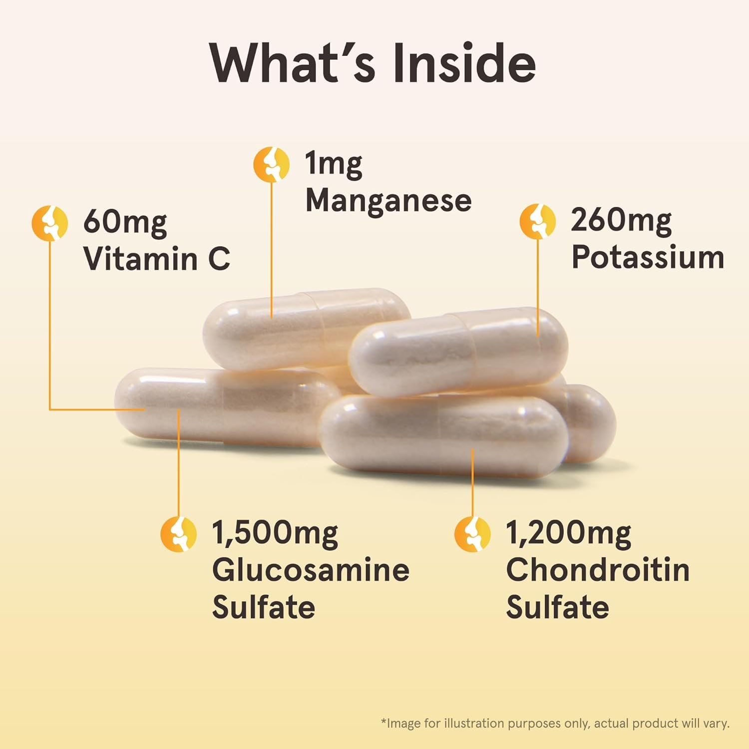 Jarrow Formulas Glucosamine + Chondroitin - 240 Capsules - Nutrient Support - Dietary Supplement for Joint Health - With Vitamin C & Manganese - 60 Servings - Image 4